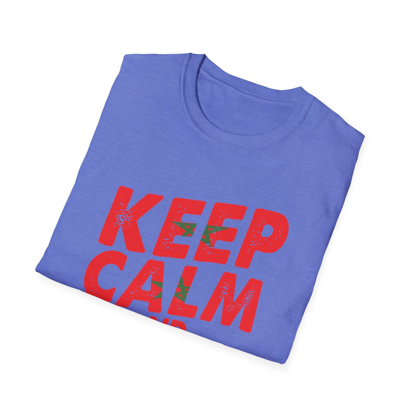 Keep Calm and Love Morocco Shirt, Unisex Softstyle T-Shirt, Gift for Travelers, Casual Wear, Souvenir, Ethnic Pride Wear