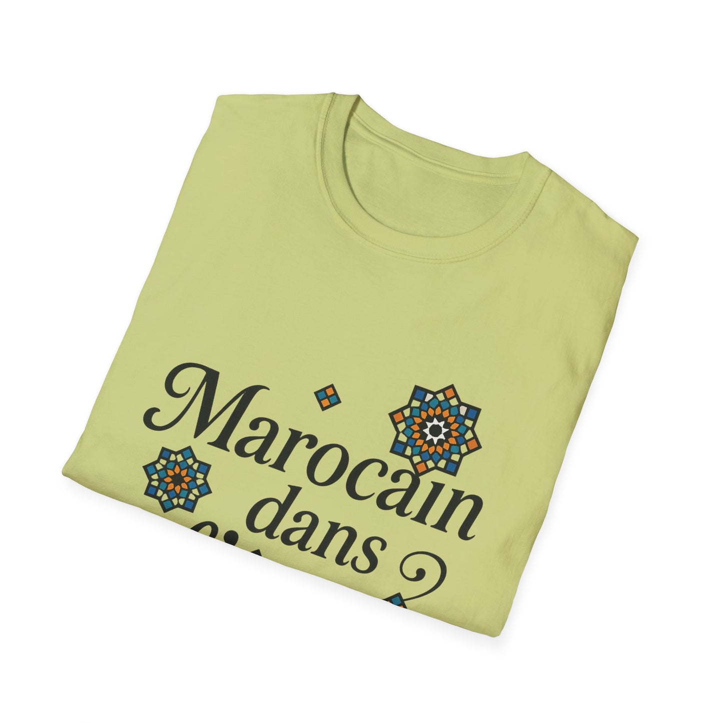 Moroccan Slogan Zellige Unisex T-Shirt