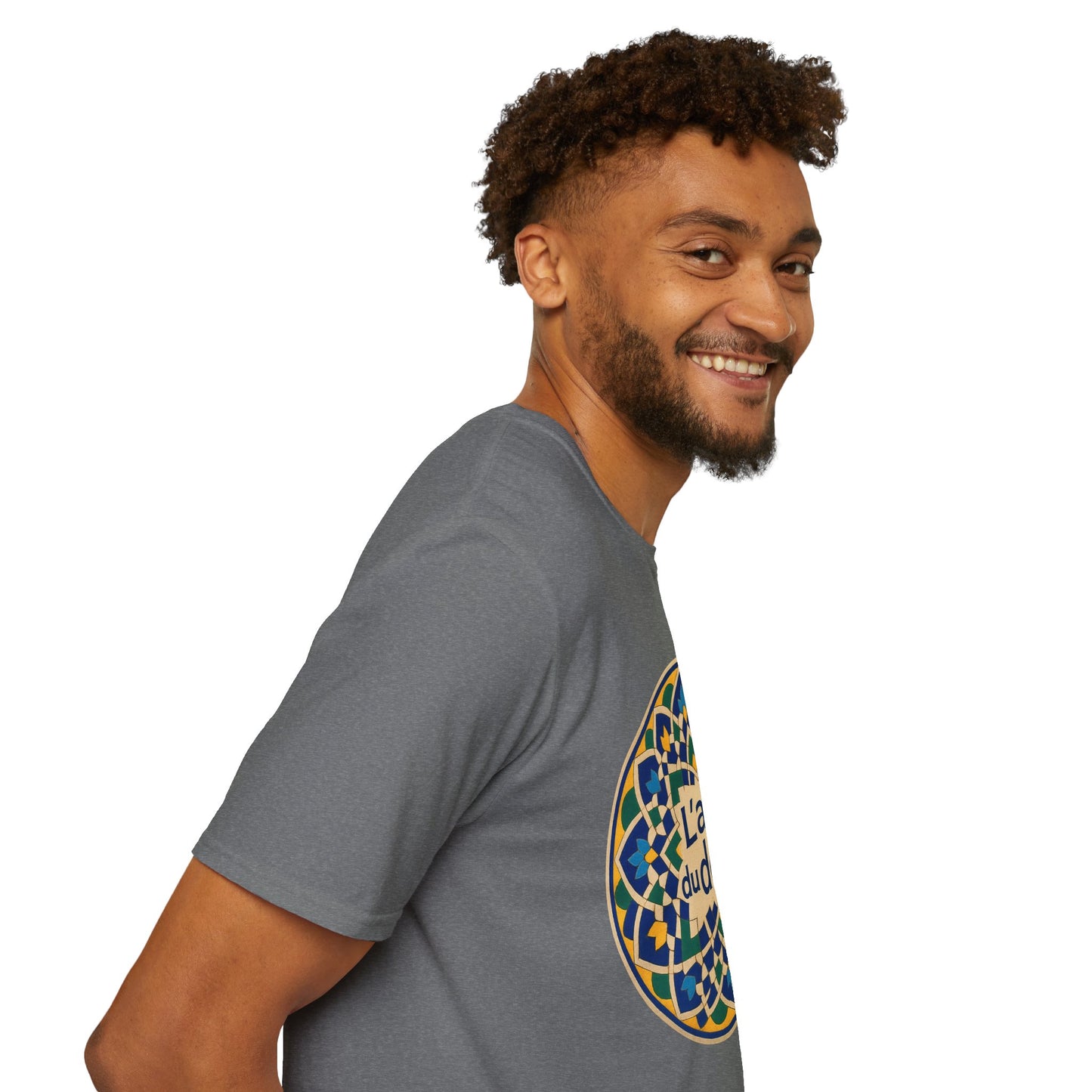 Artistic Detail Unisex T-Shirt, Mandala Tee, Boho Style Shirt, Relaxed Fit Top, Gift for Art Lovers, Casual Wear