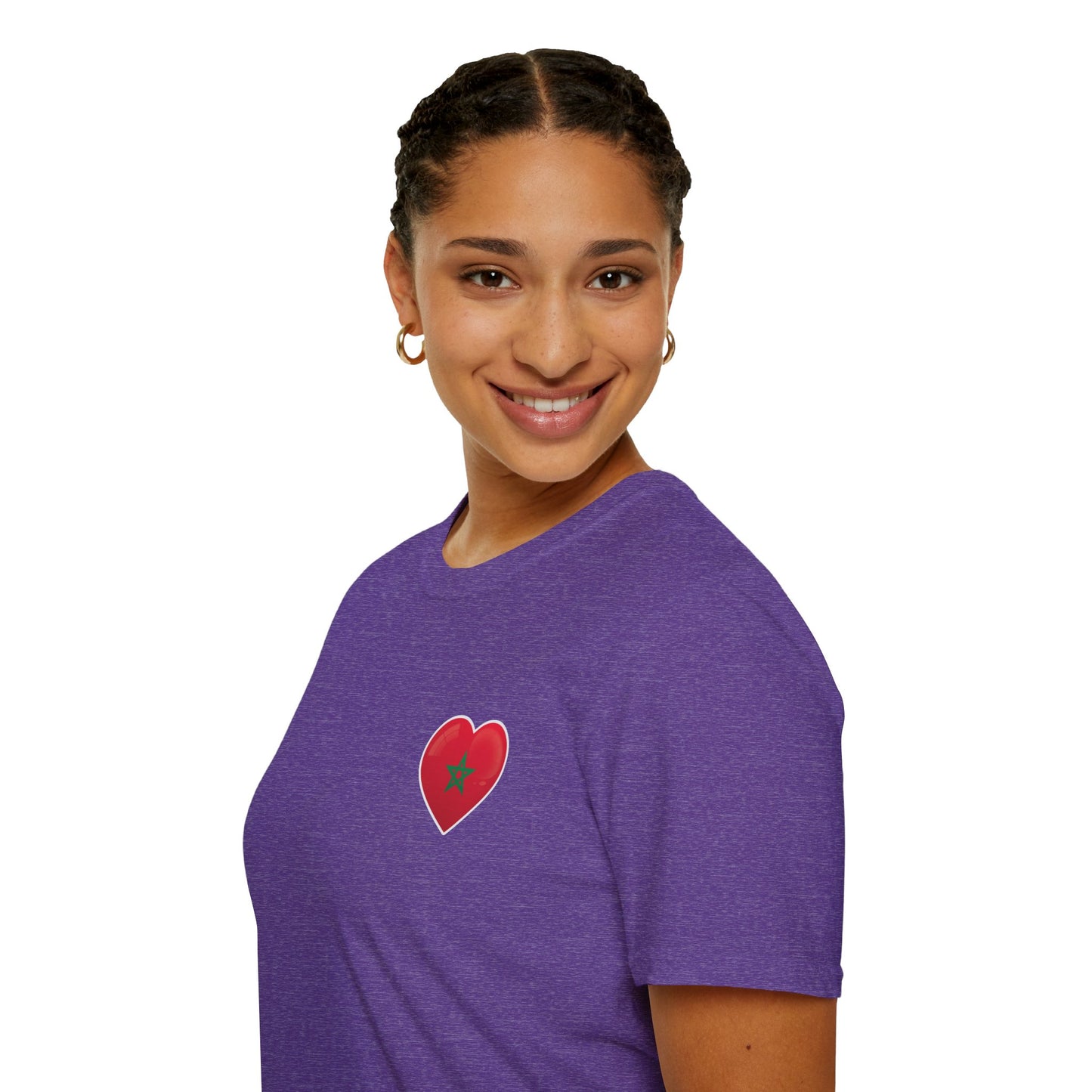 Heart Design Unisex Softstyle T-Shirt, Cute Gift for Couples, Valentine's Day, Casual Wear, Love Theme, Soft Cotton Tee