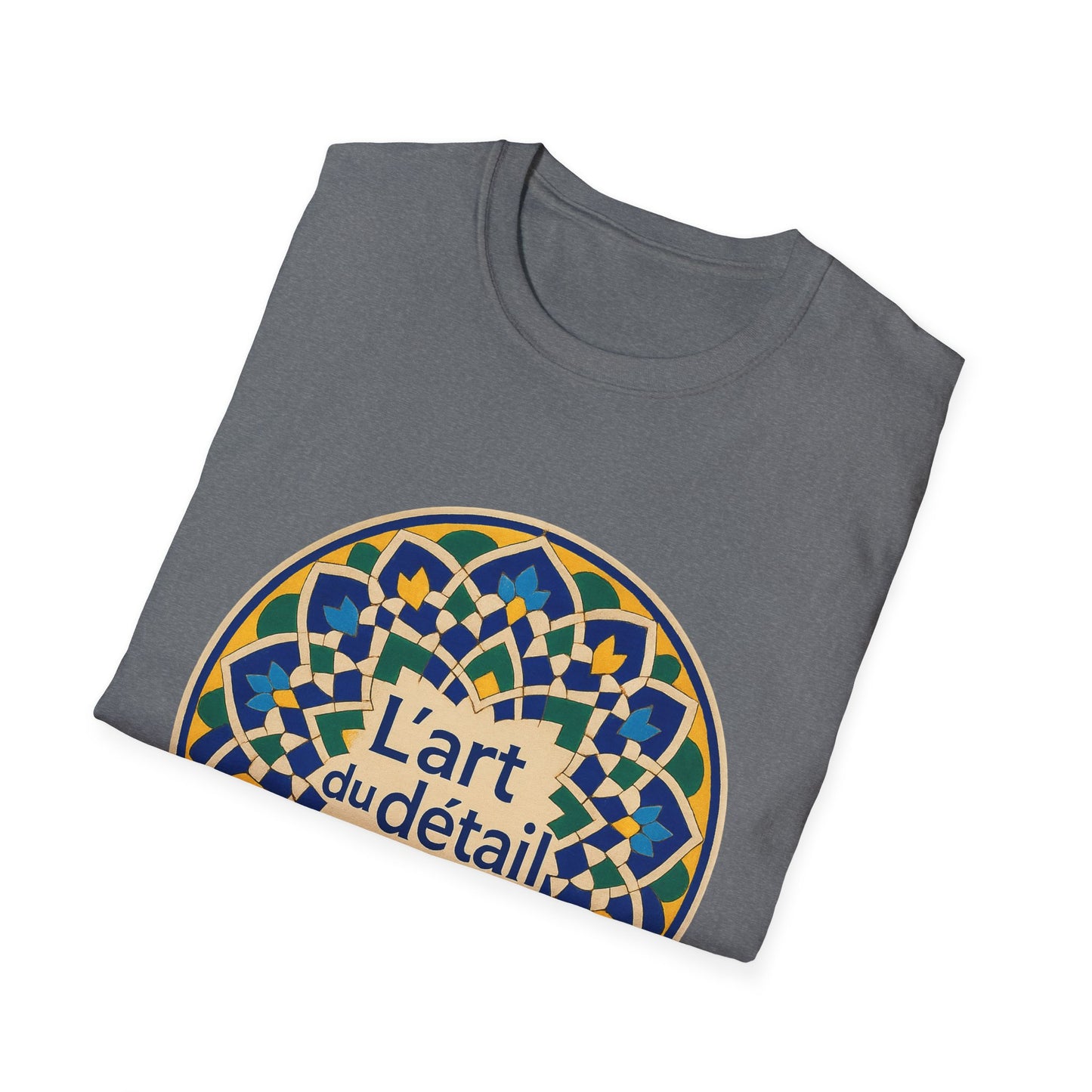 Artistic Detail Unisex T-Shirt, Mandala Tee, Boho Style Shirt, Relaxed Fit Top, Gift for Art Lovers, Casual Wear