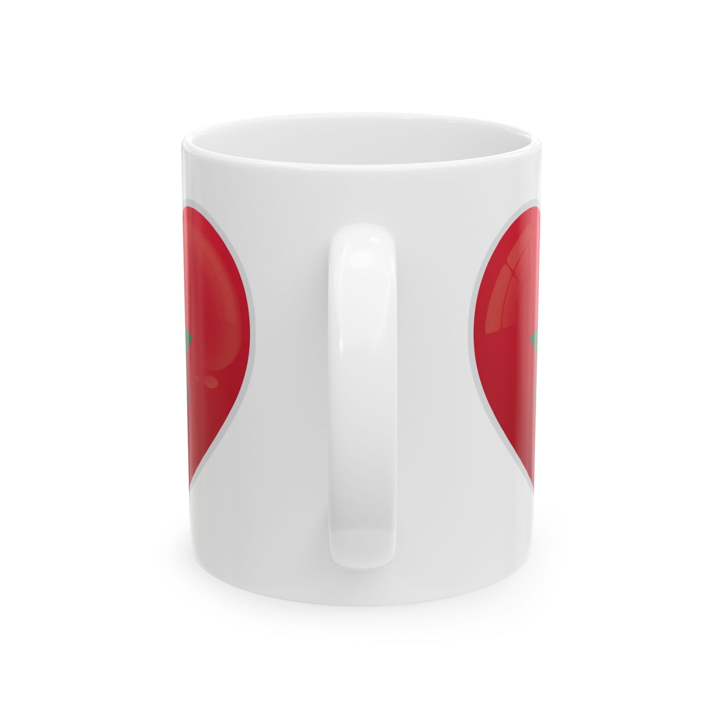 Heart Shaped Ceramic Mug - Cute Gift for Couples, Coffee Lovers, Valentine's Day, Engagement, Home Decor, Unique Drinkware