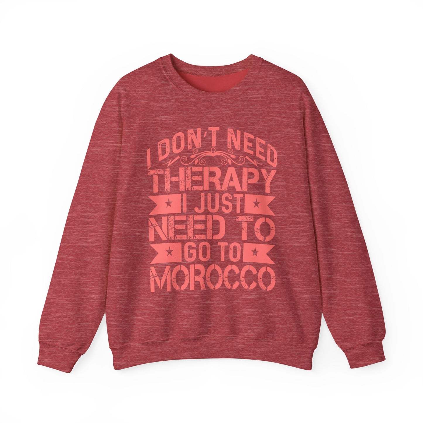 Morocco Therapy Sweatshirt, Unisex Crewneck, Casual Gift, Travel Vibes, Relaxation Apparel