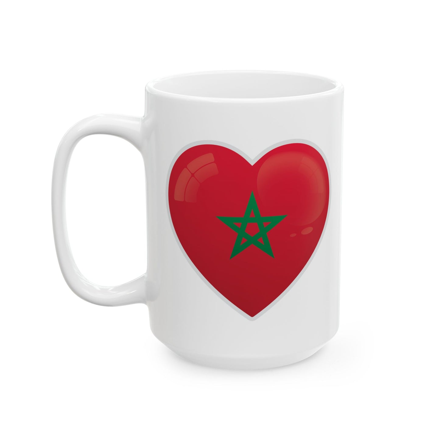 Heart Shaped Ceramic Mug - Cute Gift for Couples, Coffee Lovers, Valentine's Day, Engagement, Home Decor, Unique Drinkware
