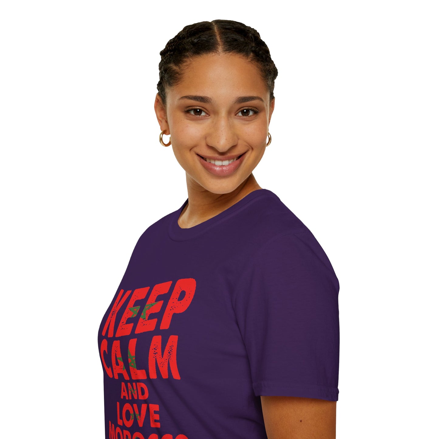 Keep Calm and Love Morocco Shirt, Unisex Softstyle T-Shirt, Gift for Travelers, Casual Wear, Souvenir, Ethnic Pride Wear