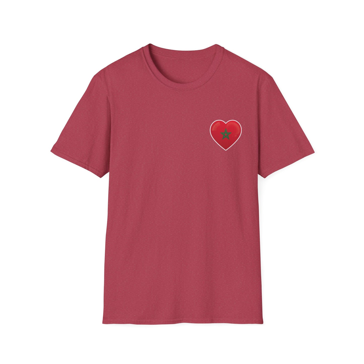 Heart Design Unisex Softstyle T-Shirt, Cute Gift for Couples, Valentine's Day, Casual Wear, Love Theme, Soft Cotton Tee