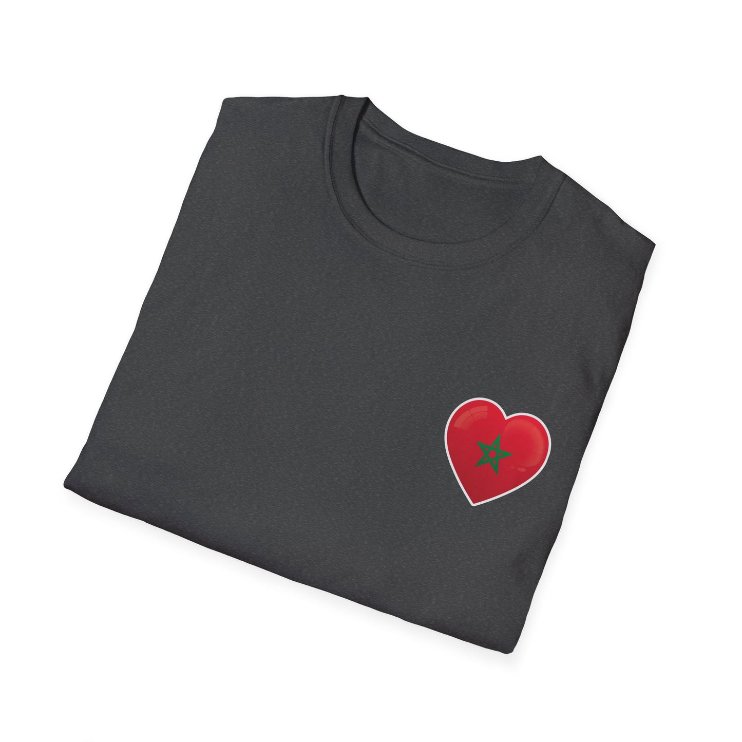 Heart Design Unisex Softstyle T-Shirt, Cute Gift for Couples, Valentine's Day, Casual Wear, Love Theme, Soft Cotton Tee