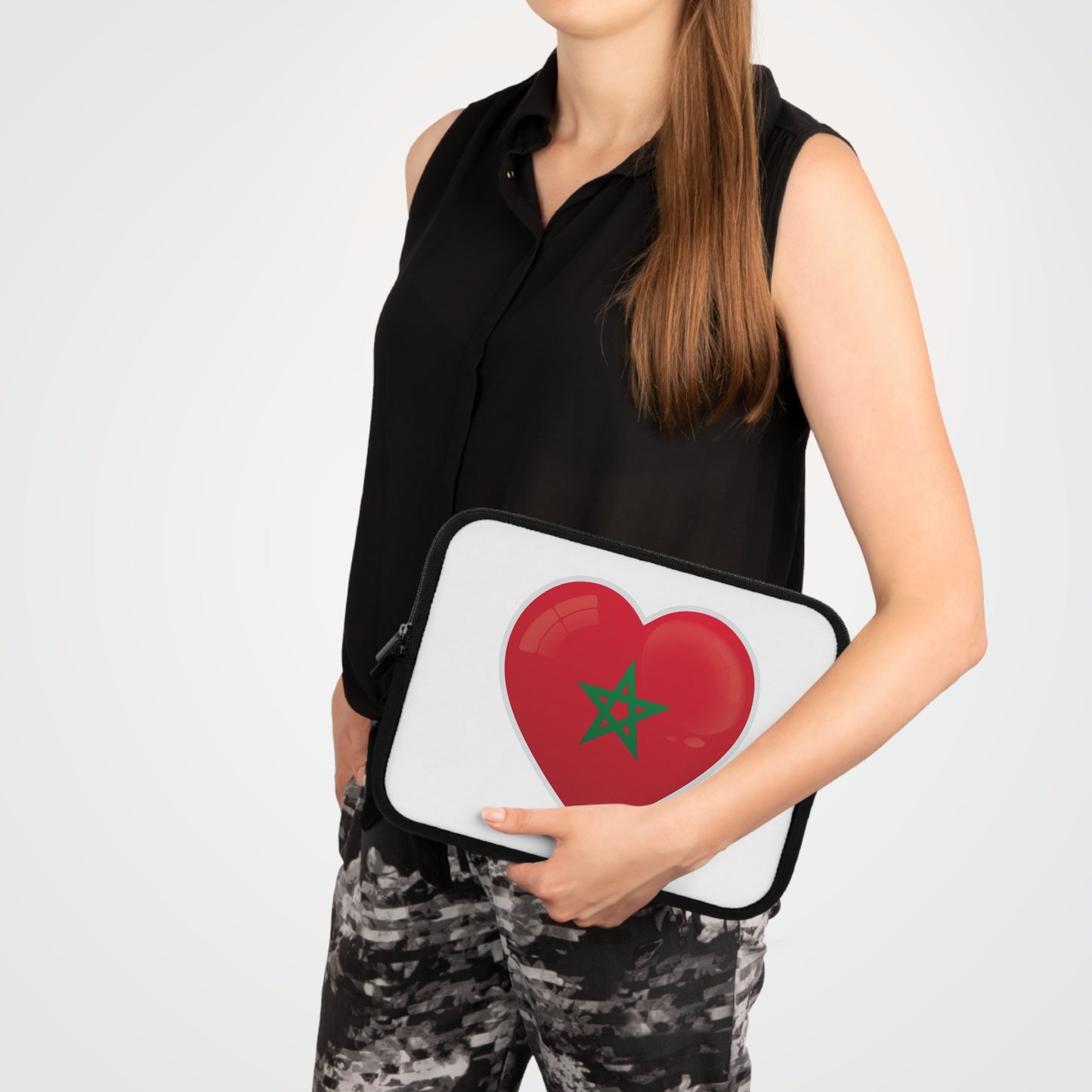 Moroccan Heart Laptop Sleeve - Perfect for Travelers, Students, & Nomads, Gift for Culture Lovers, Stylish Tech Accessory