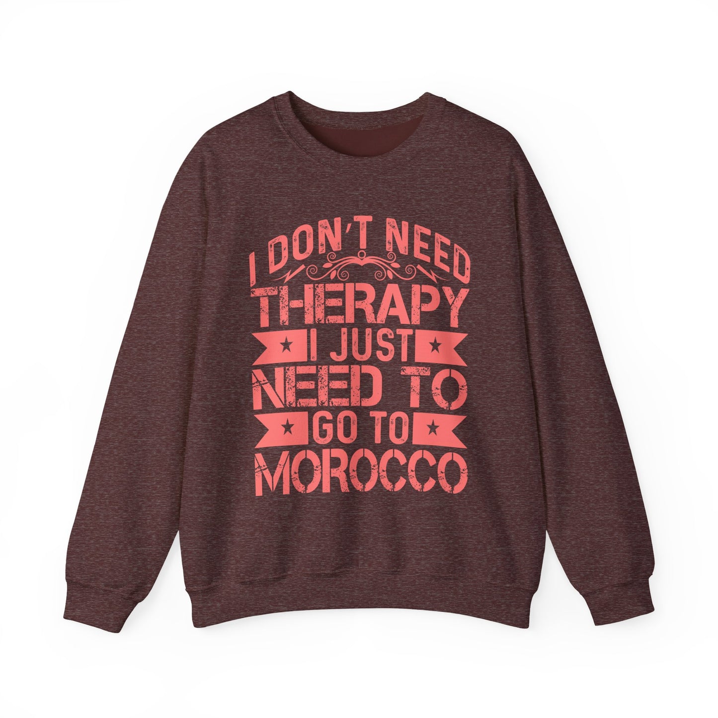 Morocco Therapy Sweatshirt, Unisex Crewneck, Casual Gift, Travel Vibes, Relaxation Apparel