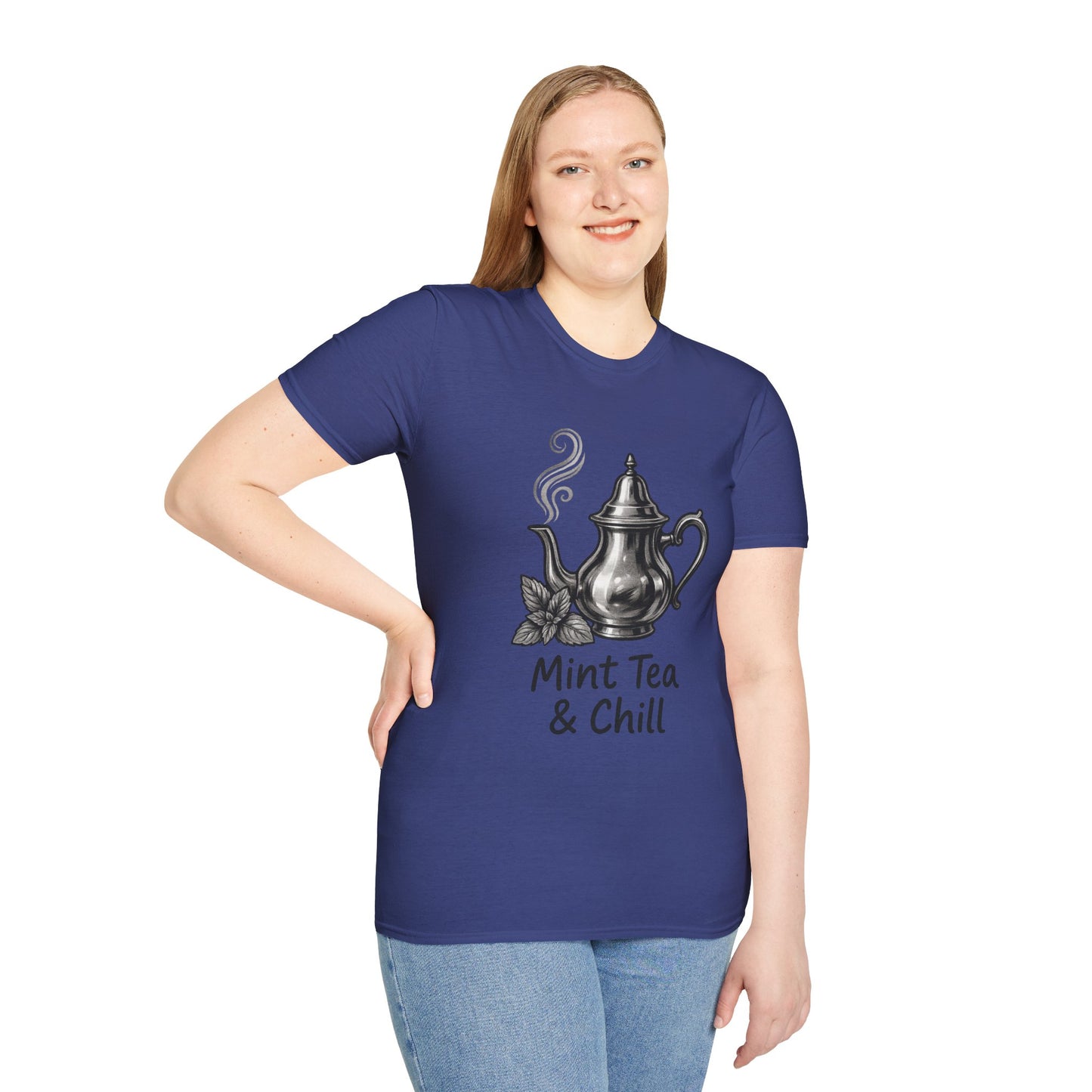 Mint Tea & Chill Unisex T-Shirt, Cozy Tee, Perfect Gift for Tea Lovers, Casual Wear, Relaxation
