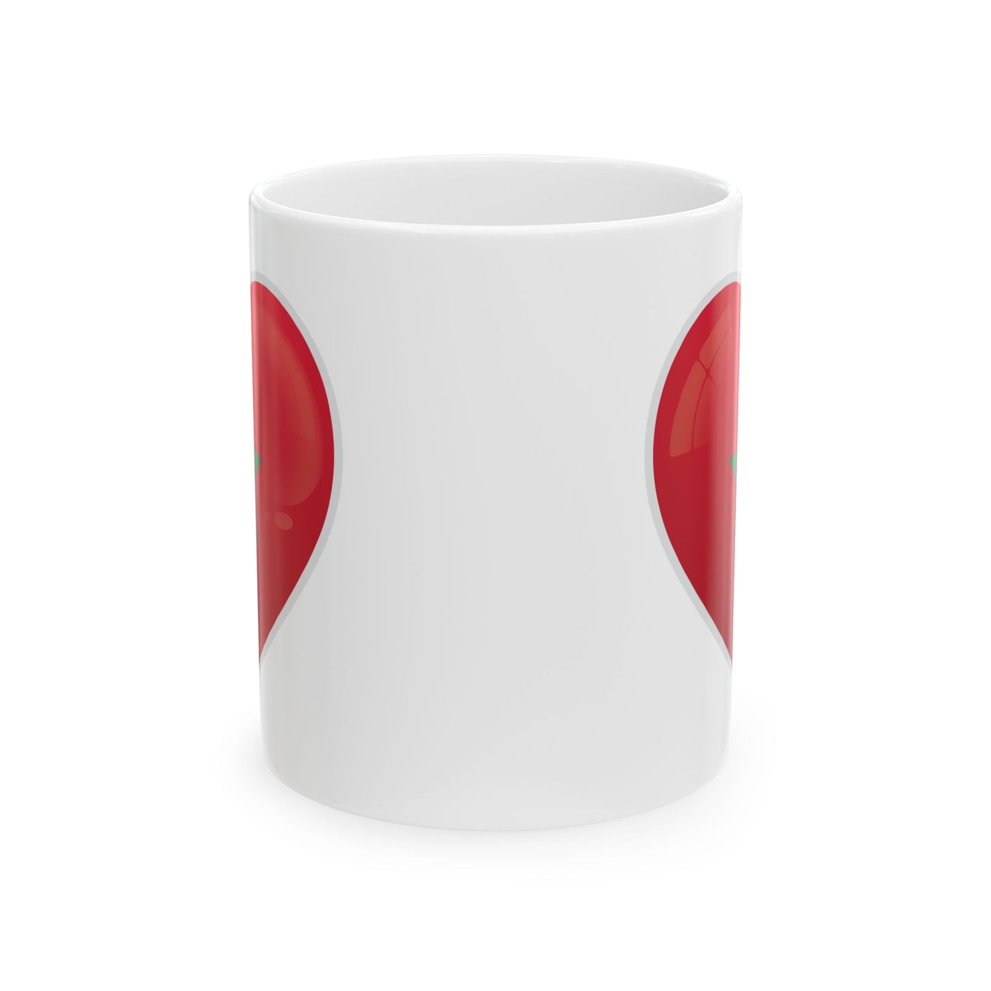 Heart Shaped Ceramic Mug - Cute Gift for Couples, Coffee Lovers, Valentine's Day, Engagement, Home Decor, Unique Drinkware