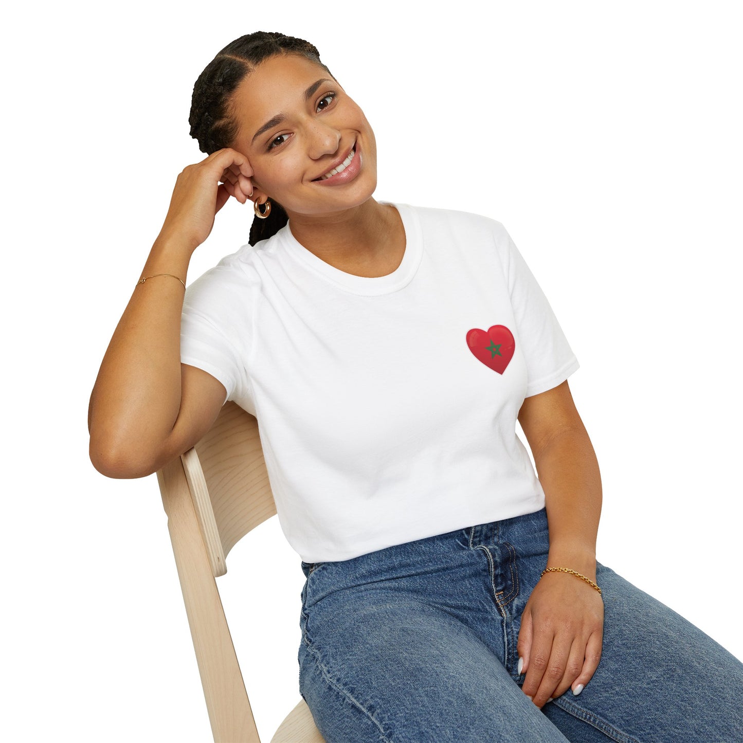 Heart Design Unisex Softstyle T-Shirt, Cute Gift for Couples, Valentine's Day, Casual Wear, Love Theme, Soft Cotton Tee