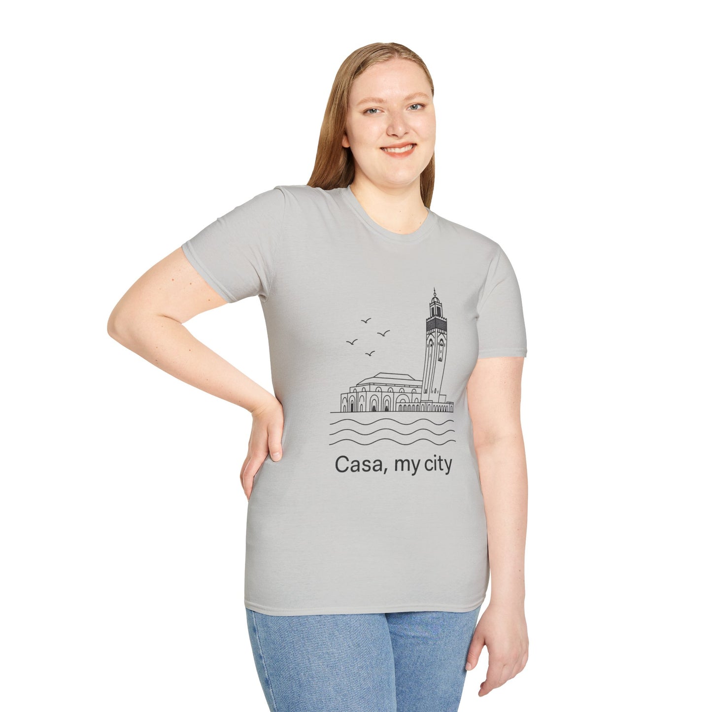 Casa My City Unisex Softstyle T-Shirt, Casual Tee, Gift for City Lovers, Urban Wear, Travel Souvenir, Home Décor Apparel