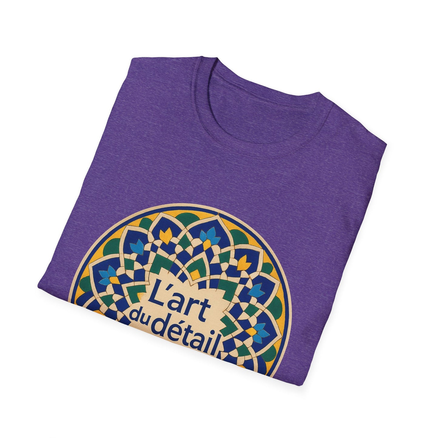 Artistic Detail Unisex T-Shirt, Mandala Tee, Boho Style Shirt, Relaxed Fit Top, Gift for Art Lovers, Casual Wear
