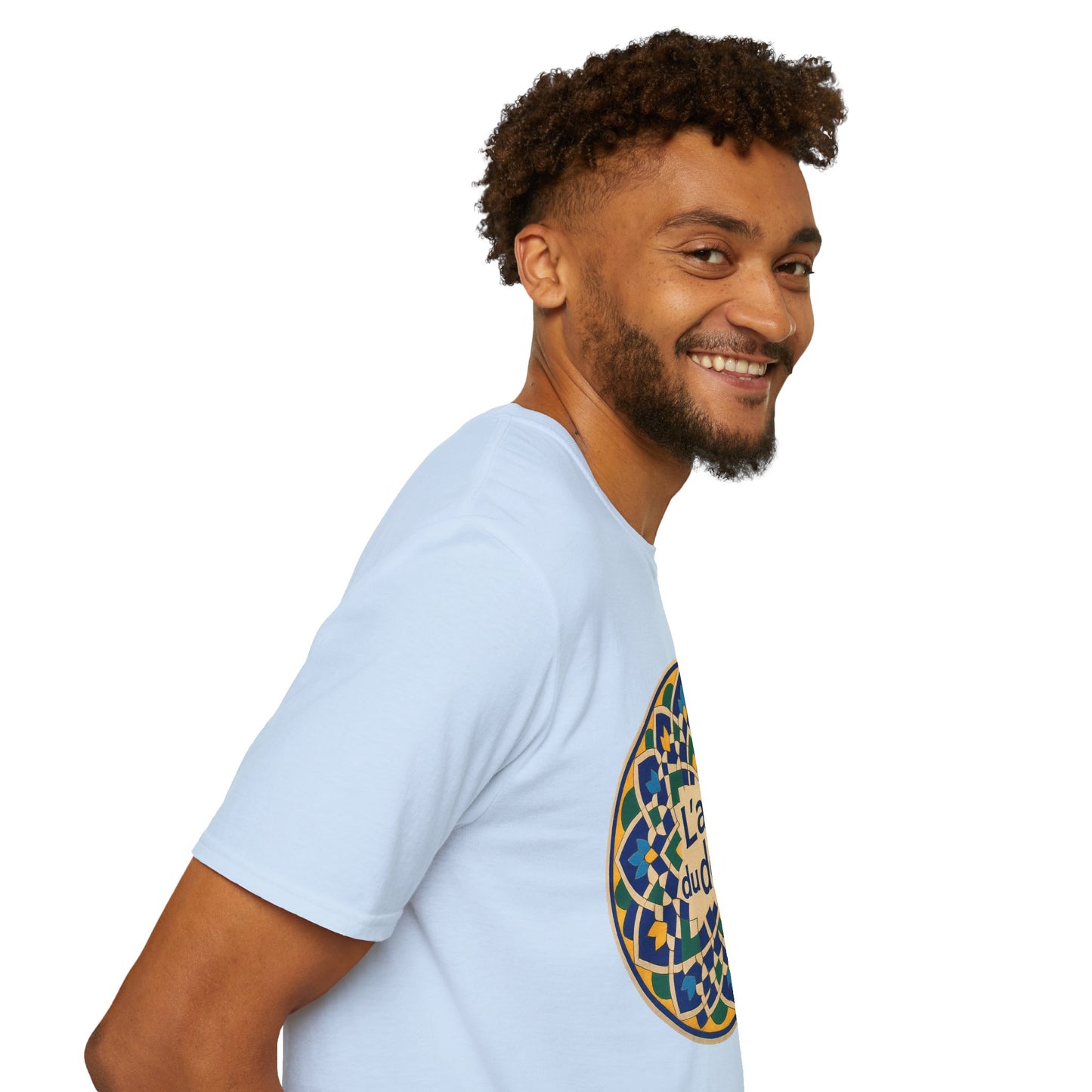 Artistic Detail Unisex T-Shirt, Mandala Tee, Boho Style Shirt, Relaxed Fit Top, Gift for Art Lovers, Casual Wear