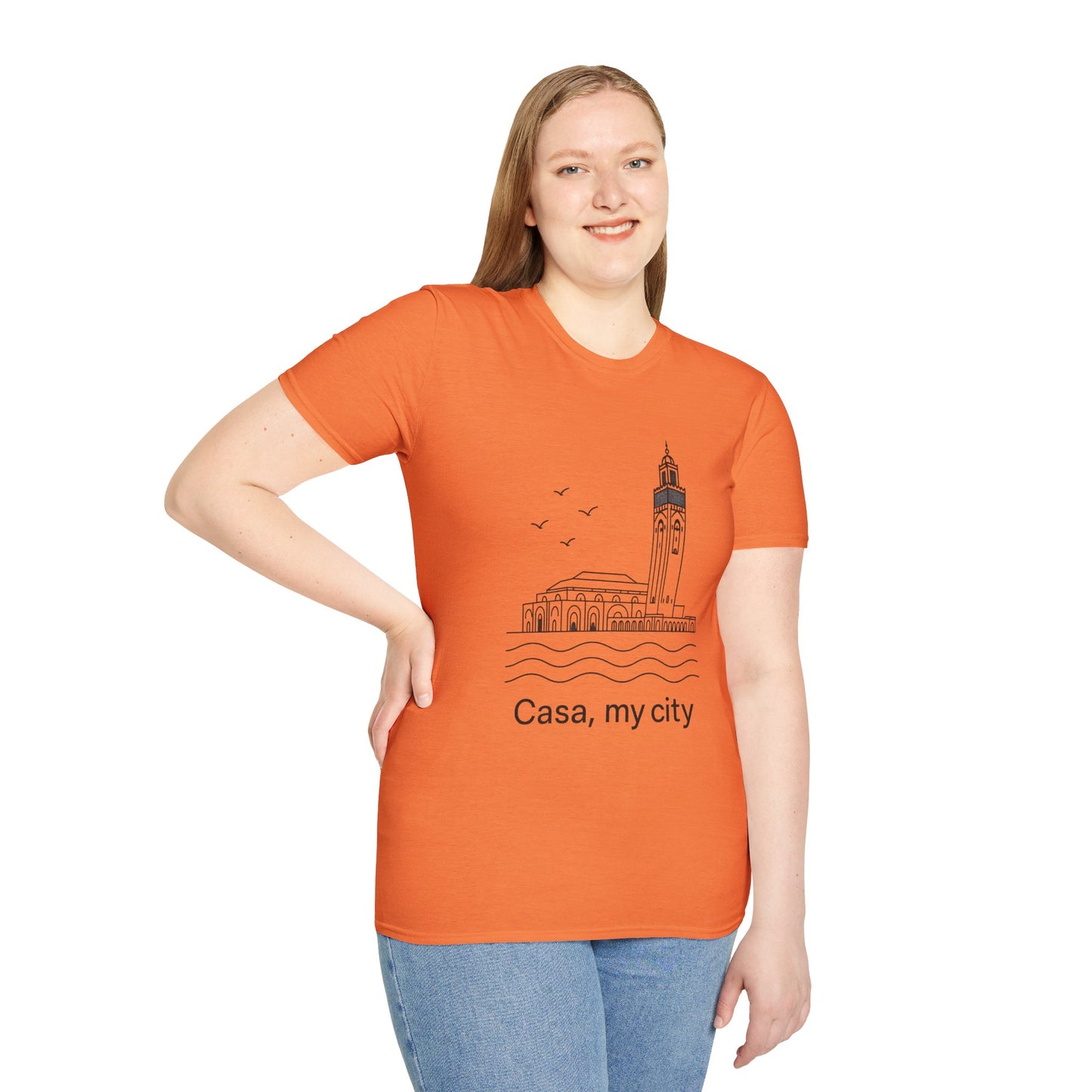 Casa My City Unisex Softstyle T-Shirt, Casual Tee, Gift for City Lovers, Urban Wear, Travel Souvenir, Home Décor Apparel
