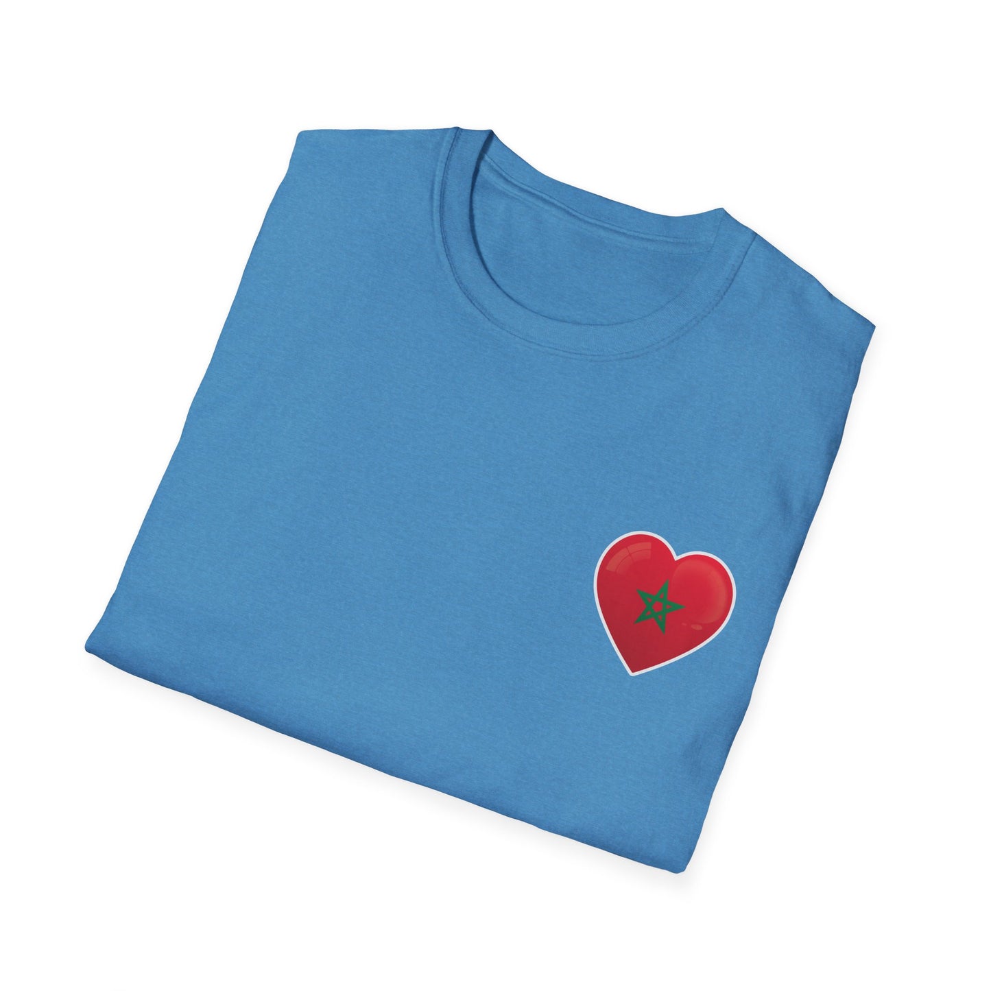 Heart Design Unisex Softstyle T-Shirt, Cute Gift for Couples, Valentine's Day, Casual Wear, Love Theme, Soft Cotton Tee