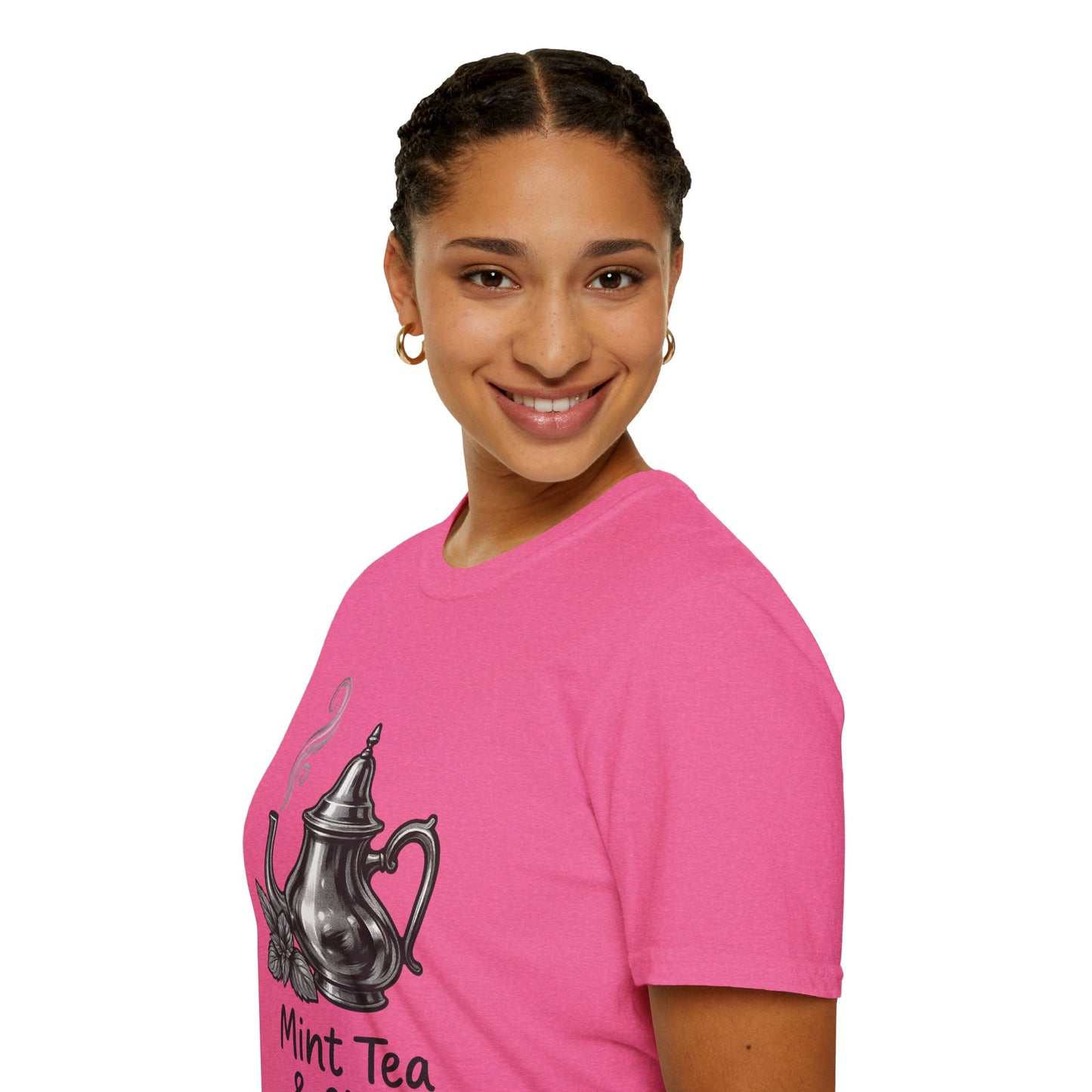 Mint Tea & Chill Unisex T-Shirt, Cozy Tee, Perfect Gift for Tea Lovers, Casual Wear, Relaxation