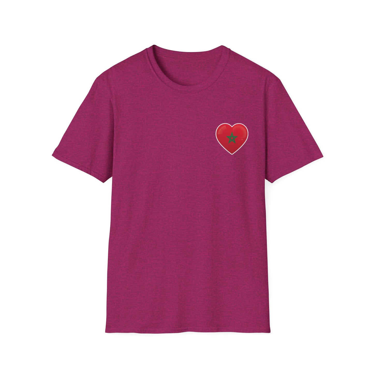 Heart Design Unisex Softstyle T-Shirt, Cute Gift for Couples, Valentine's Day, Casual Wear, Love Theme, Soft Cotton Tee