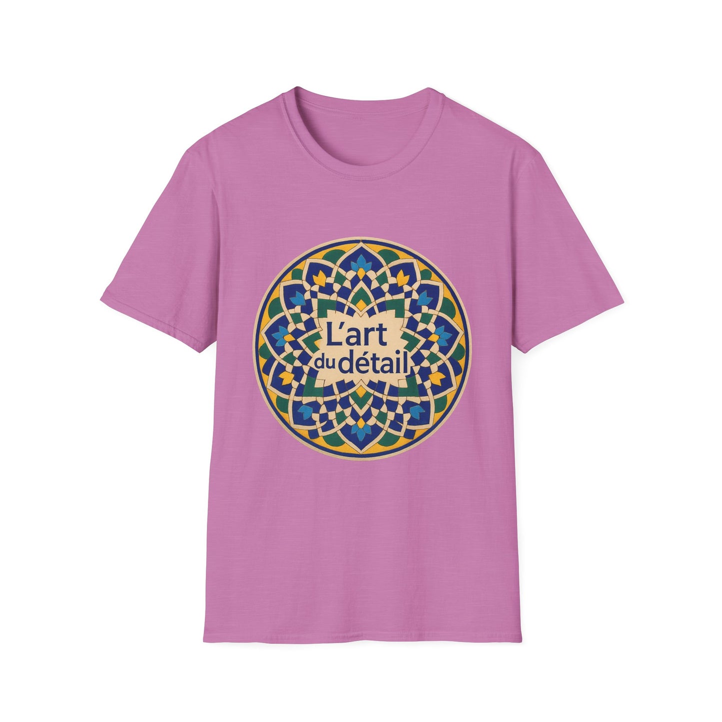 Artistic Detail Unisex T-Shirt, Mandala Tee, Boho Style Shirt, Relaxed Fit Top, Gift for Art Lovers, Casual Wear