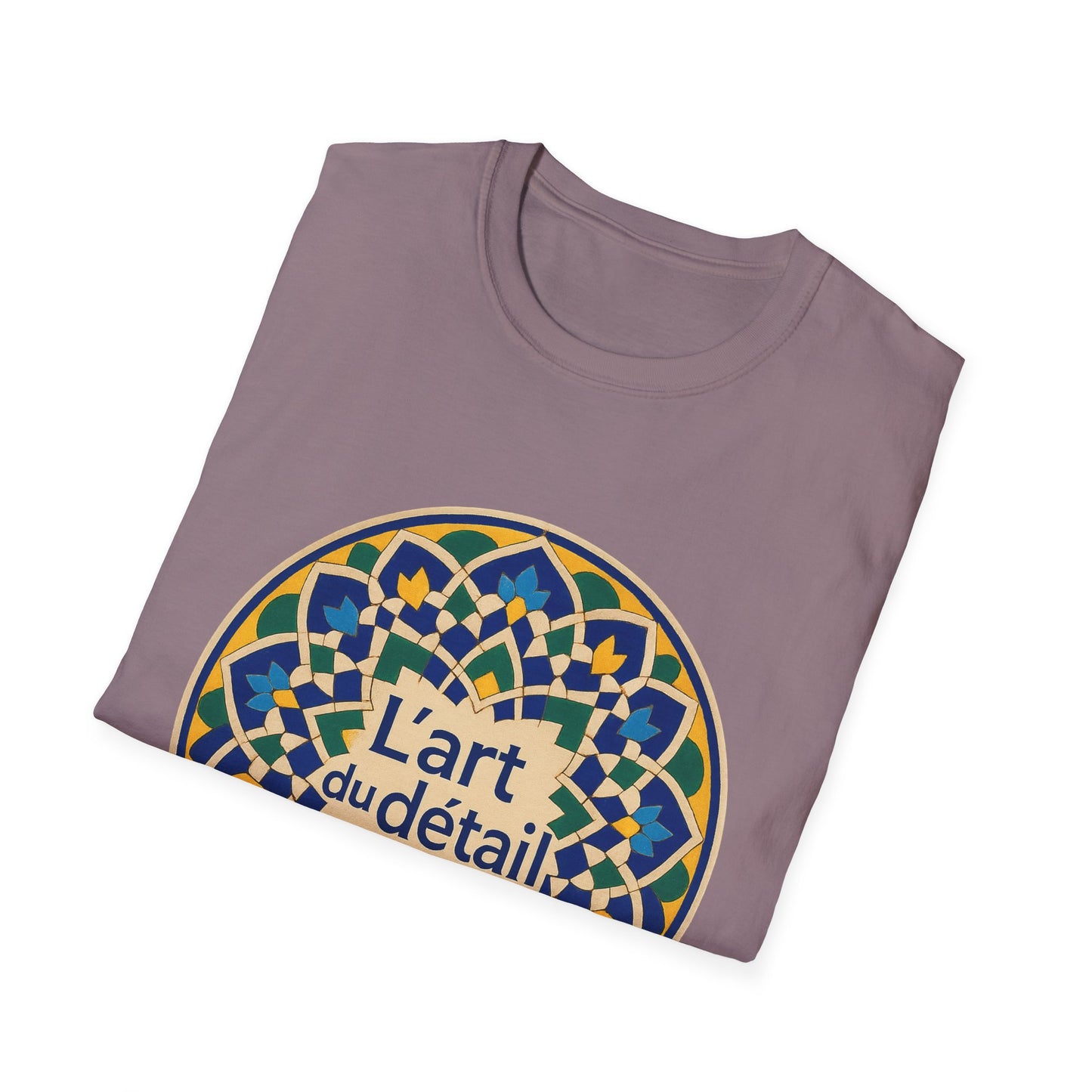 Artistic Detail Unisex T-Shirt, Mandala Tee, Boho Style Shirt, Relaxed Fit Top, Gift for Art Lovers, Casual Wear