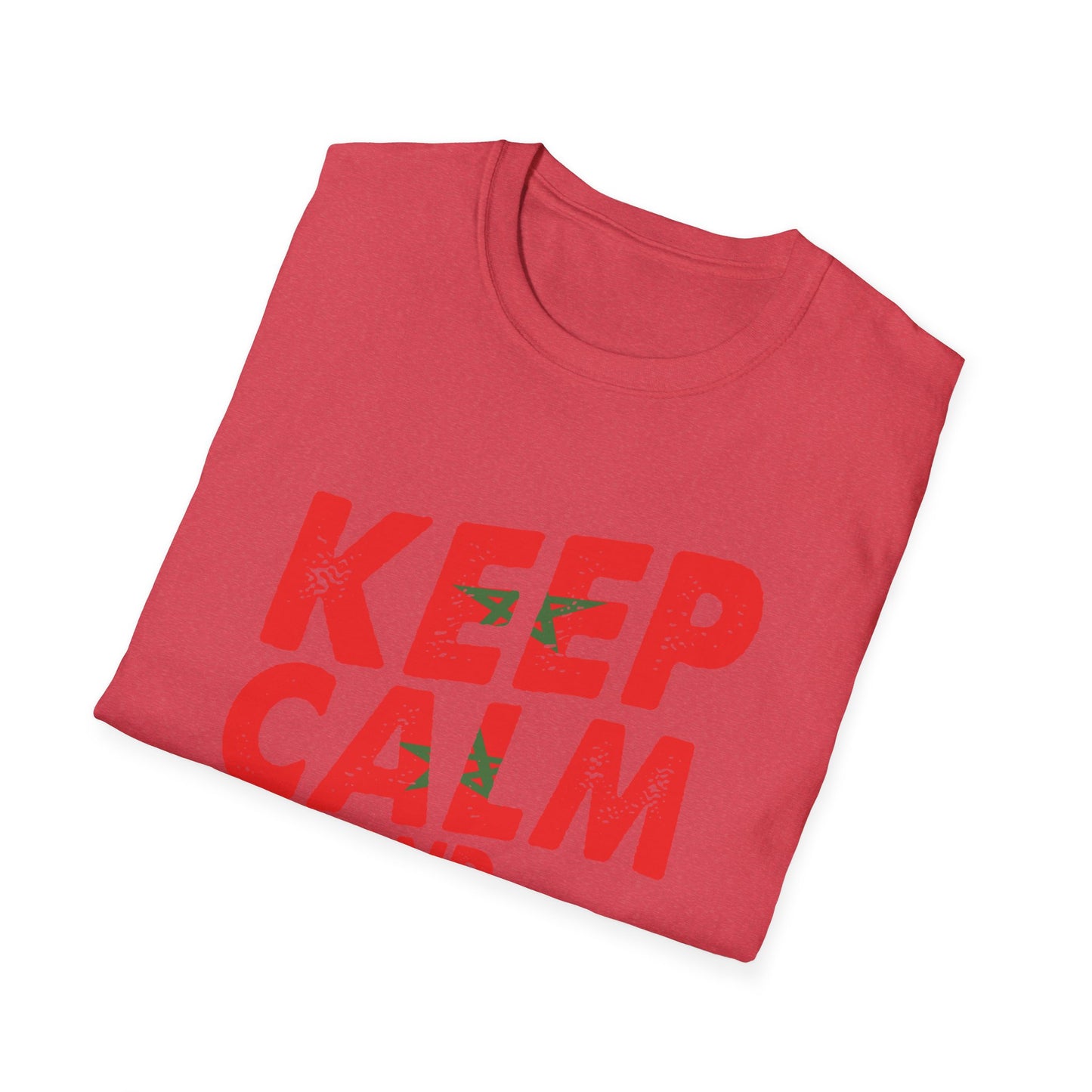 Keep Calm and Love Morocco Shirt, Unisex Softstyle T-Shirt, Gift for Travelers, Casual Wear, Souvenir, Ethnic Pride Wear