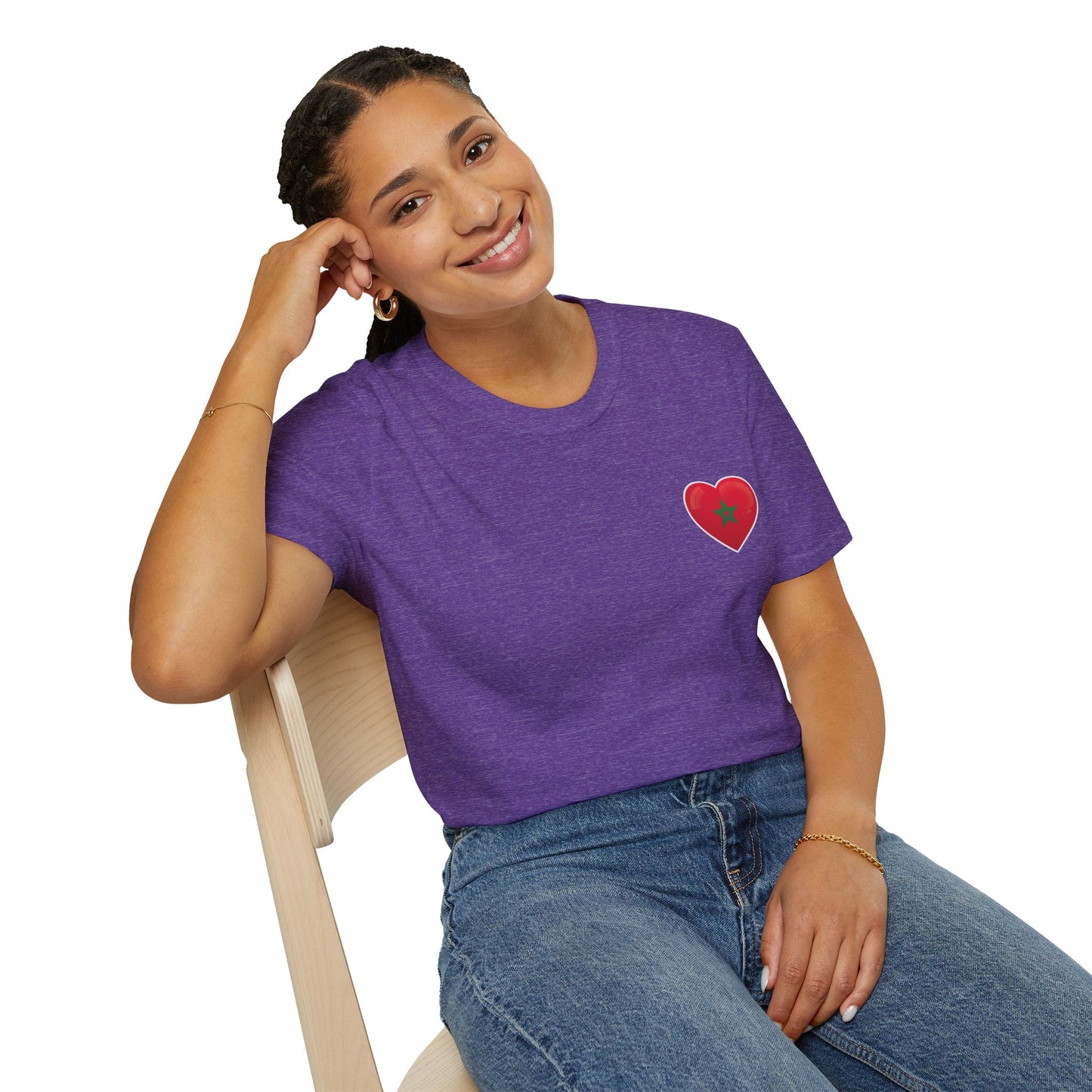 Heart Design Unisex Softstyle T-Shirt, Cute Gift for Couples, Valentine's Day, Casual Wear, Love Theme, Soft Cotton Tee
