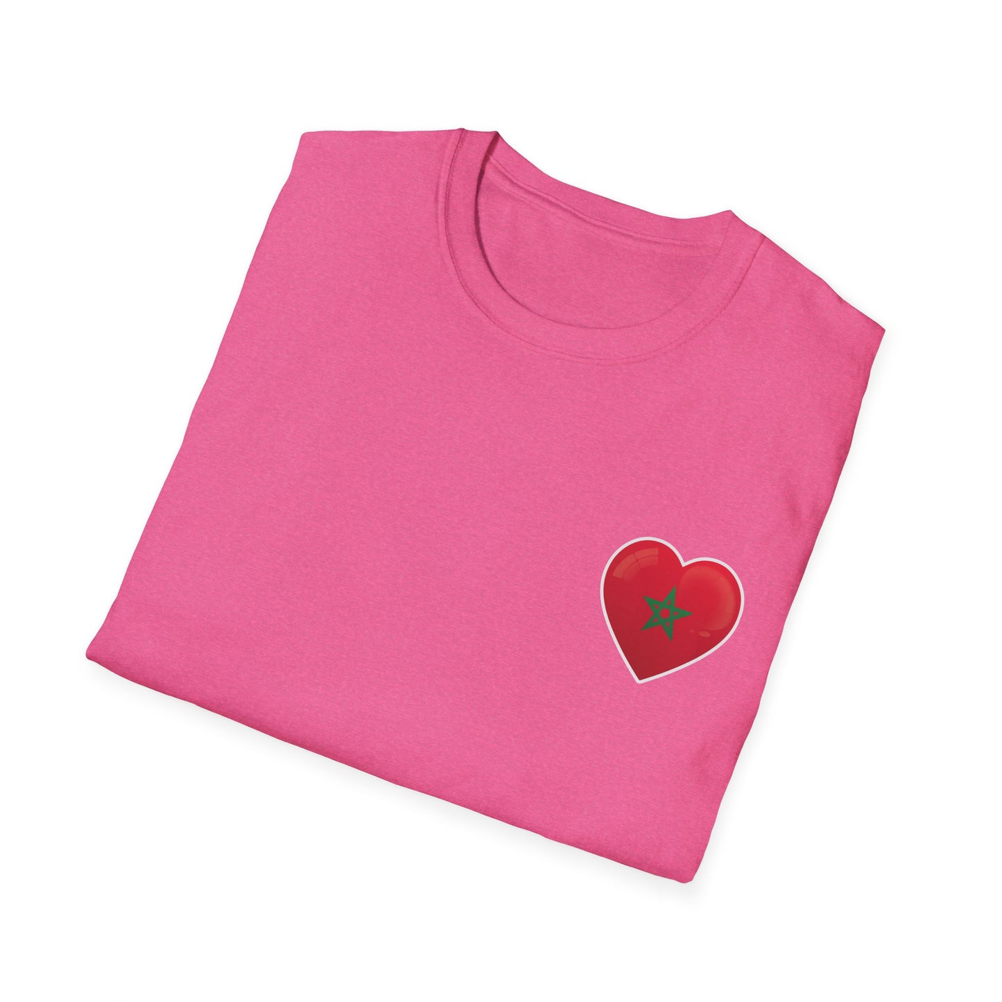 Heart Design Unisex Softstyle T-Shirt, Cute Gift for Couples, Valentine's Day, Casual Wear, Love Theme, Soft Cotton Tee