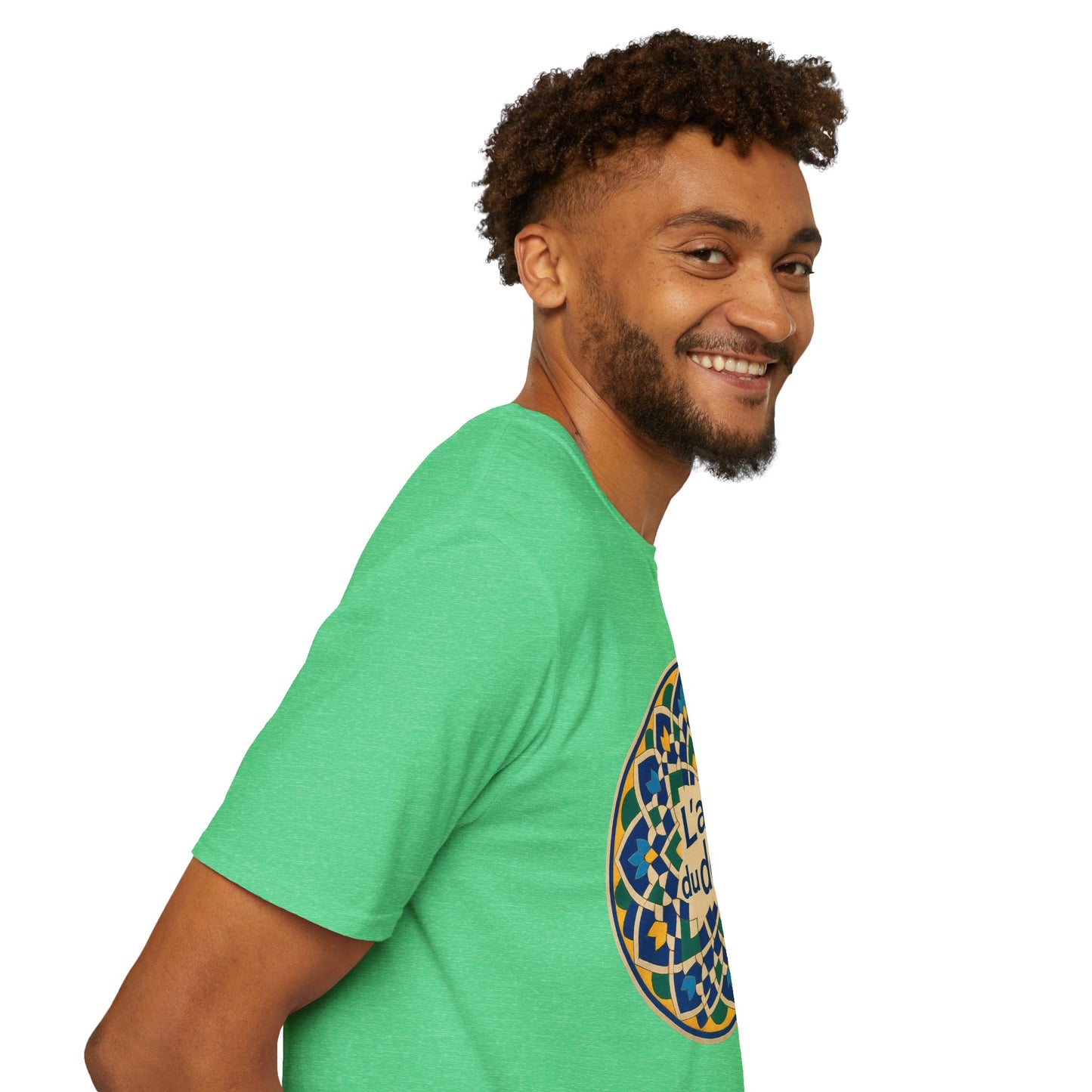 Artistic Detail Unisex T-Shirt, Mandala Tee, Boho Style Shirt, Relaxed Fit Top, Gift for Art Lovers, Casual Wear