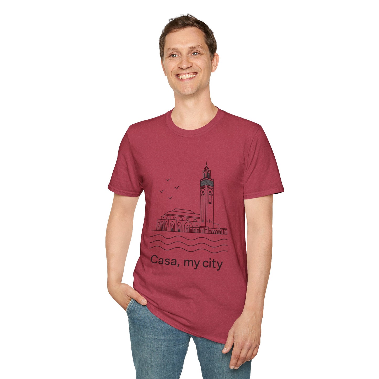 Casa My City Unisex Softstyle T-Shirt, Casual Tee, Gift for City Lovers, Urban Wear, Travel Souvenir, Home Décor Apparel