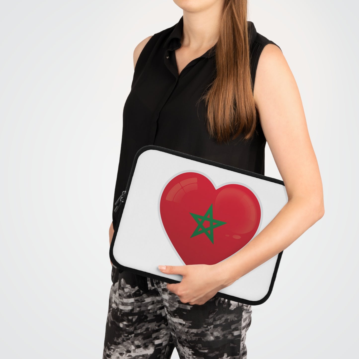 Moroccan Heart Laptop Sleeve - Perfect for Travelers, Students, & Nomads, Gift for Culture Lovers, Stylish Tech Accessory