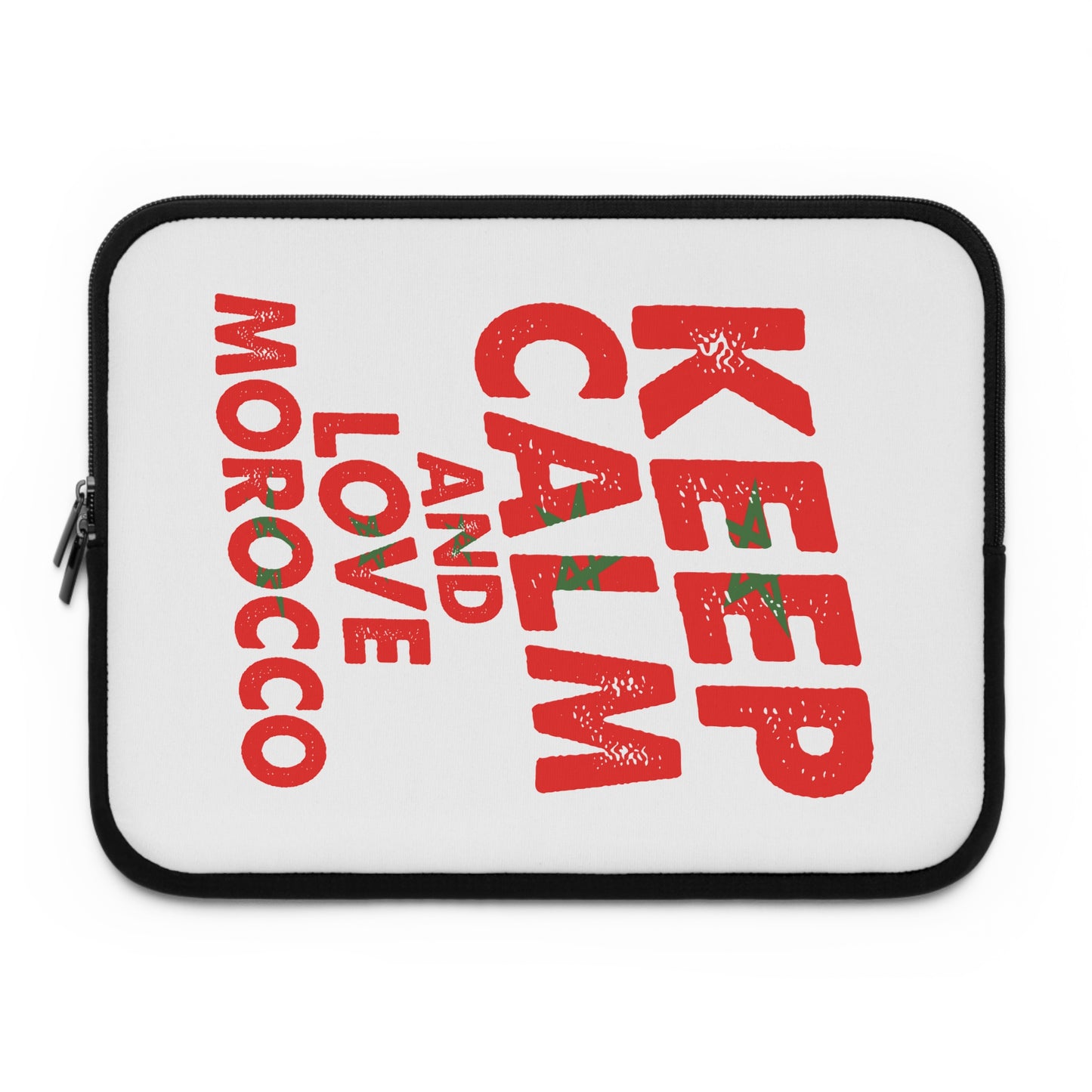 Moroccan Love Laptop Sleeve - Keep Calm Design, Tech Accessory, Gift for Students, Work Essentials, Travel Companion