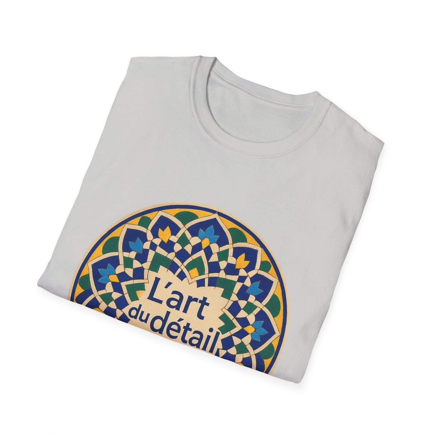 Artistic Detail Unisex T-Shirt, Mandala Tee, Boho Style Shirt, Relaxed Fit Top, Gift for Art Lovers, Casual Wear
