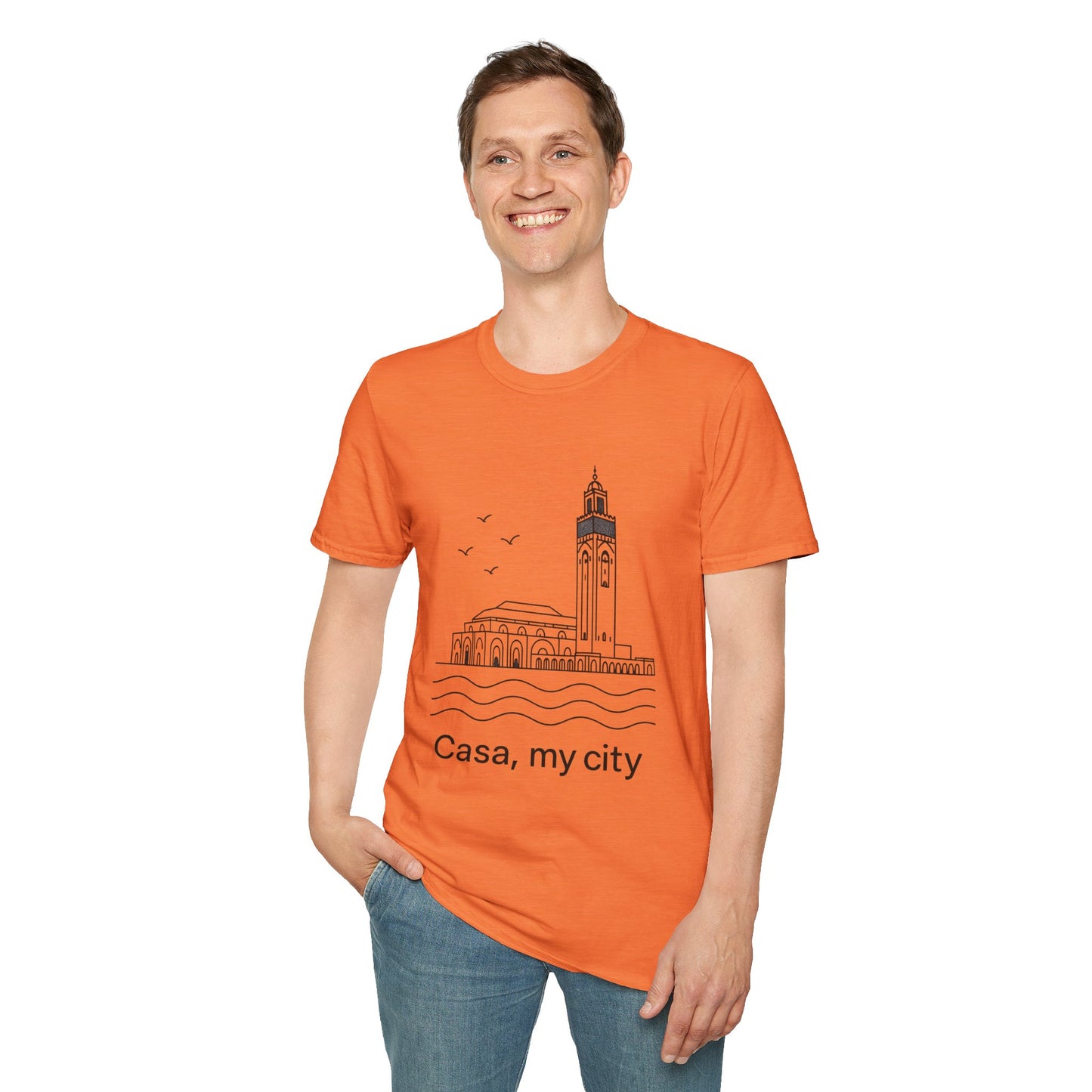 Casa My City Unisex Softstyle T-Shirt, Casual Tee, Gift for City Lovers, Urban Wear, Travel Souvenir, Home Décor Apparel