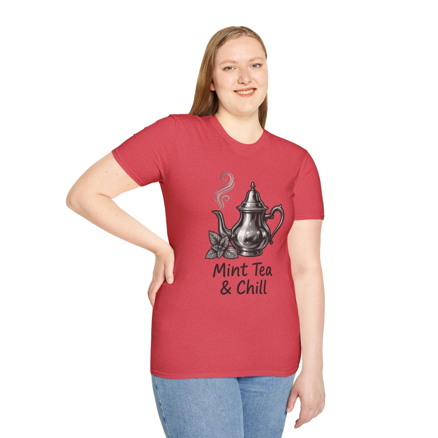 Mint Tea & Chill Unisex T-Shirt, Cozy Tee, Perfect Gift for Tea Lovers, Casual Wear, Relaxation