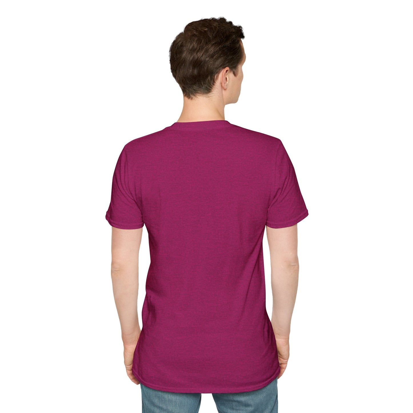 Heart Design Unisex Softstyle T-Shirt, Cute Gift for Couples, Valentine's Day, Casual Wear, Love Theme, Soft Cotton Tee