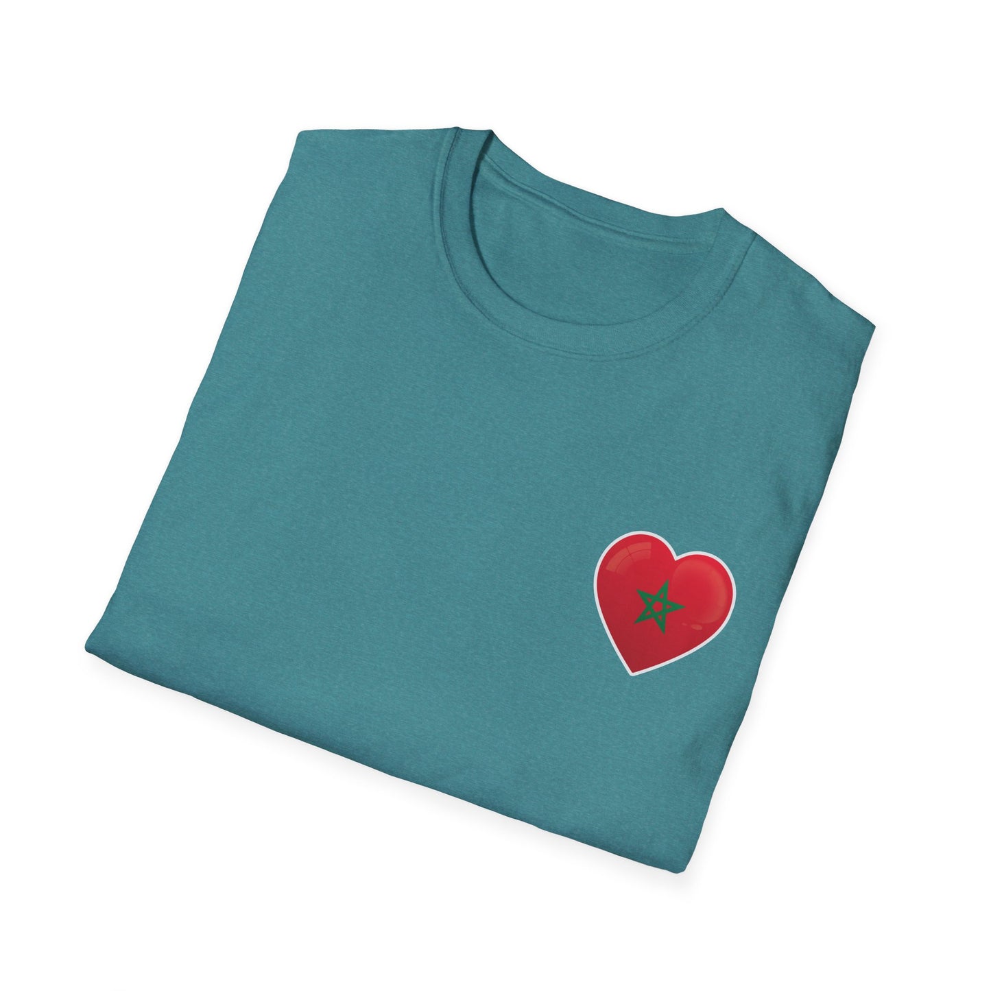 Heart Design Unisex Softstyle T-Shirt, Cute Gift for Couples, Valentine's Day, Casual Wear, Love Theme, Soft Cotton Tee