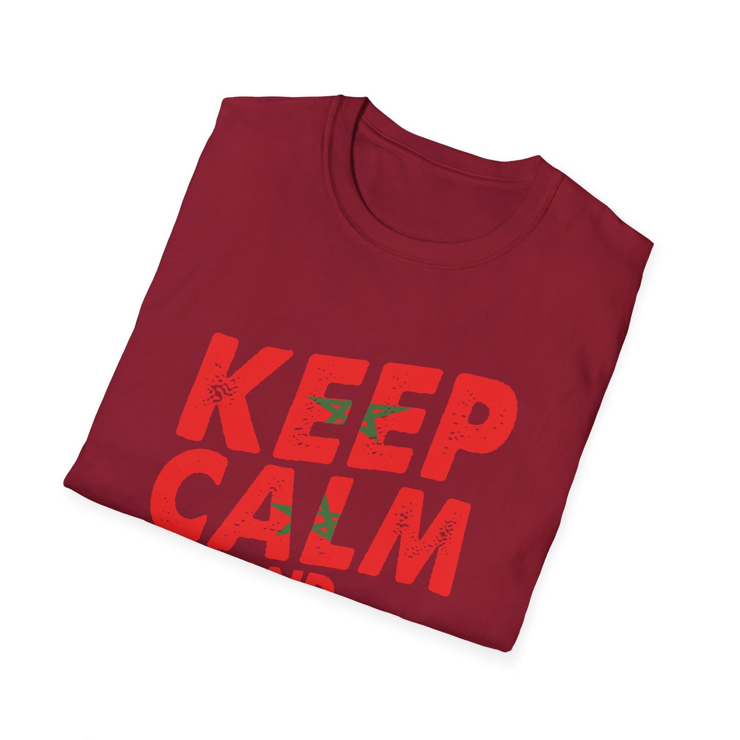 Keep Calm and Love Morocco Shirt, Unisex Softstyle T-Shirt, Gift for Travelers, Casual Wear, Souvenir, Ethnic Pride Wear