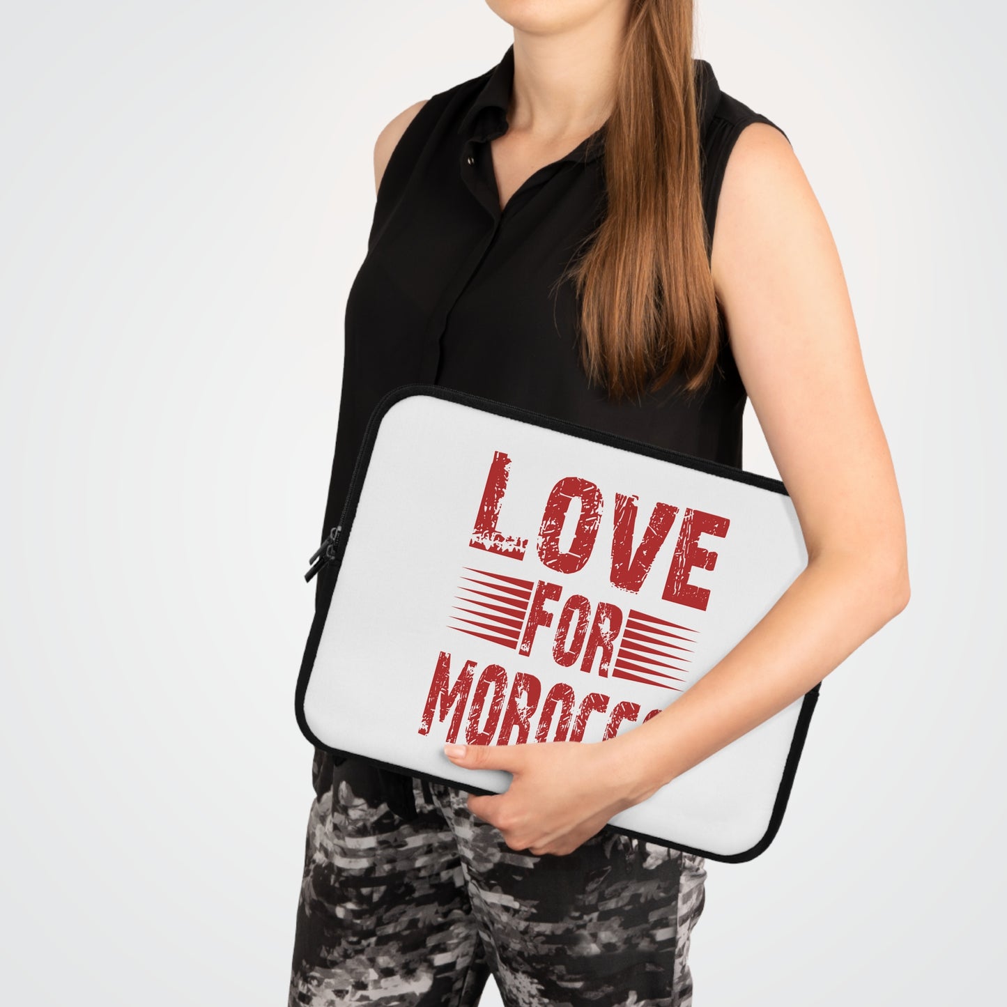 Moroccan Love Laptop Sleeve | Stylish Tech Case, Gift for Travelers, Personalized Sleeve, Unique Computer Accessory, Holiday Present