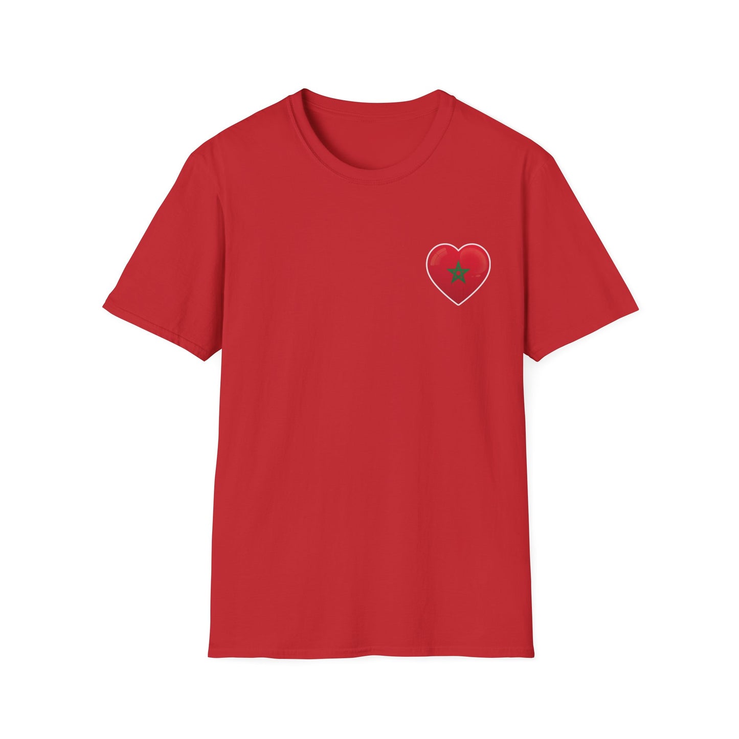 Heart Design Unisex Softstyle T-Shirt, Cute Gift for Couples, Valentine's Day, Casual Wear, Love Theme, Soft Cotton Tee