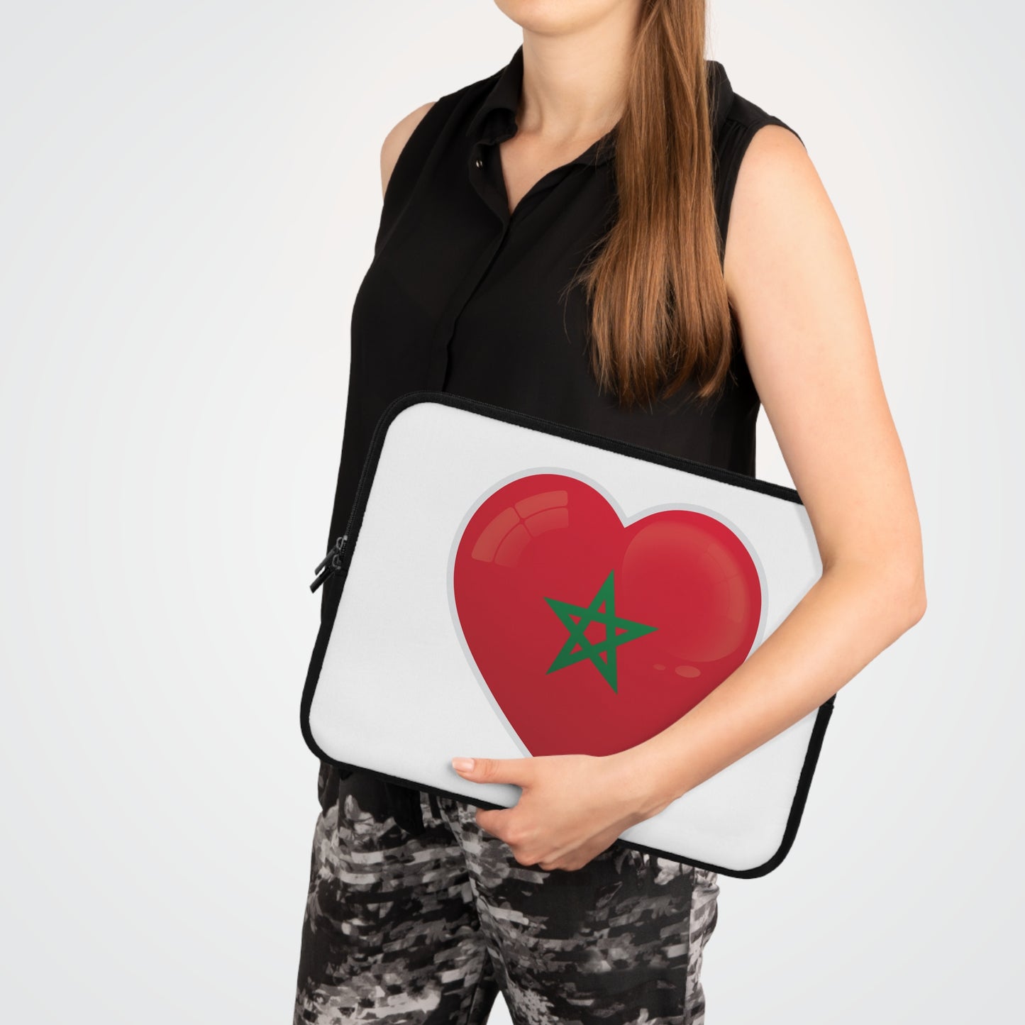Moroccan Heart Laptop Sleeve - Perfect for Travelers, Students, & Nomads, Gift for Culture Lovers, Stylish Tech Accessory