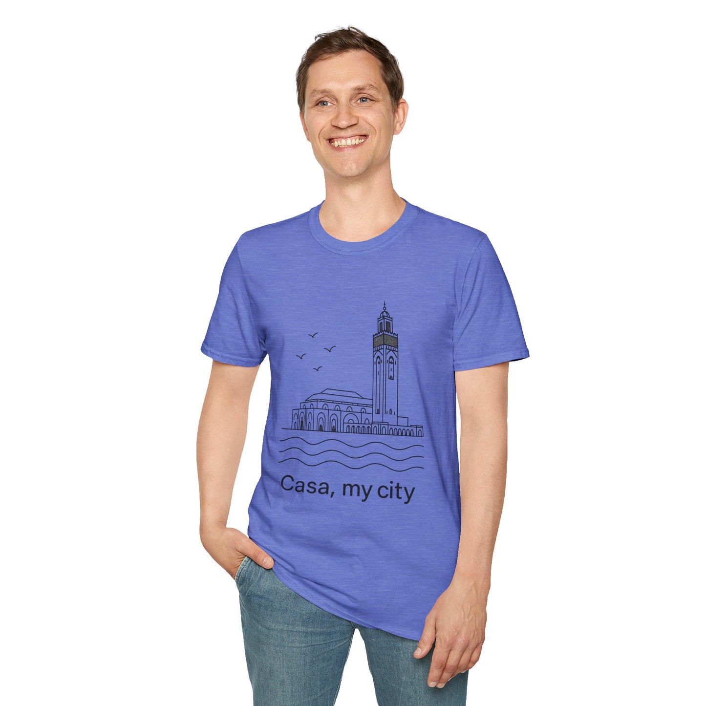 Casa My City Unisex Softstyle T-Shirt, Casual Tee, Gift for City Lovers, Urban Wear, Travel Souvenir, Home Décor Apparel