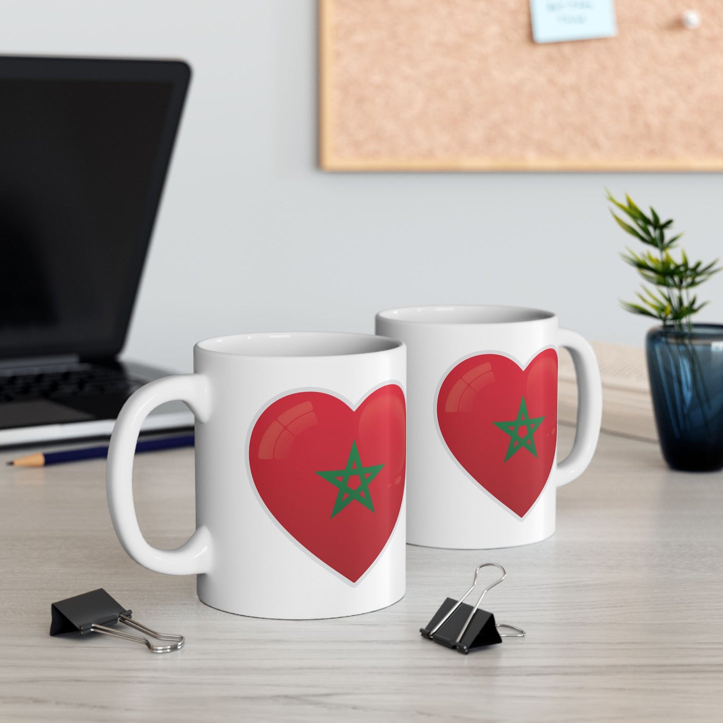Heart Shaped Ceramic Mug - Cute Gift for Couples, Coffee Lovers, Valentine's Day, Engagement, Home Decor, Unique Drinkware