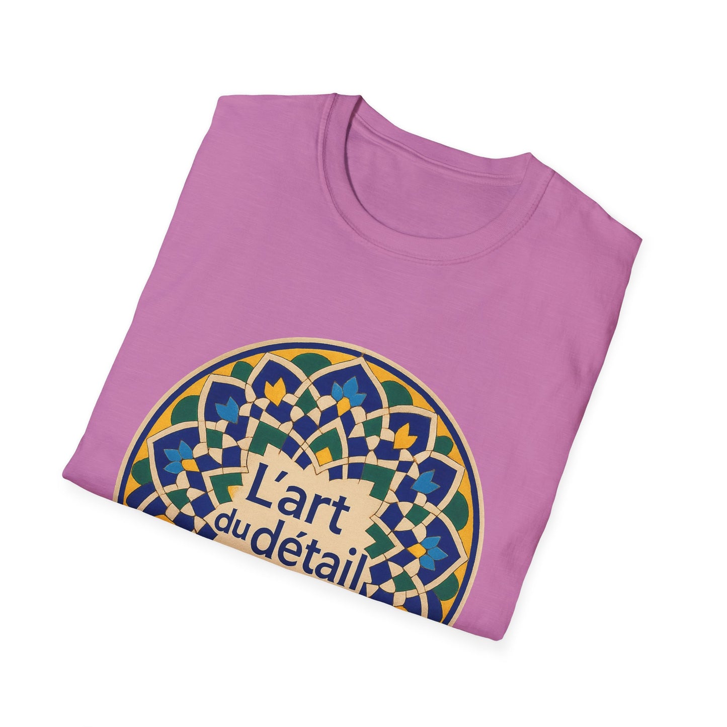 Artistic Detail Unisex T-Shirt, Mandala Tee, Boho Style Shirt, Relaxed Fit Top, Gift for Art Lovers, Casual Wear