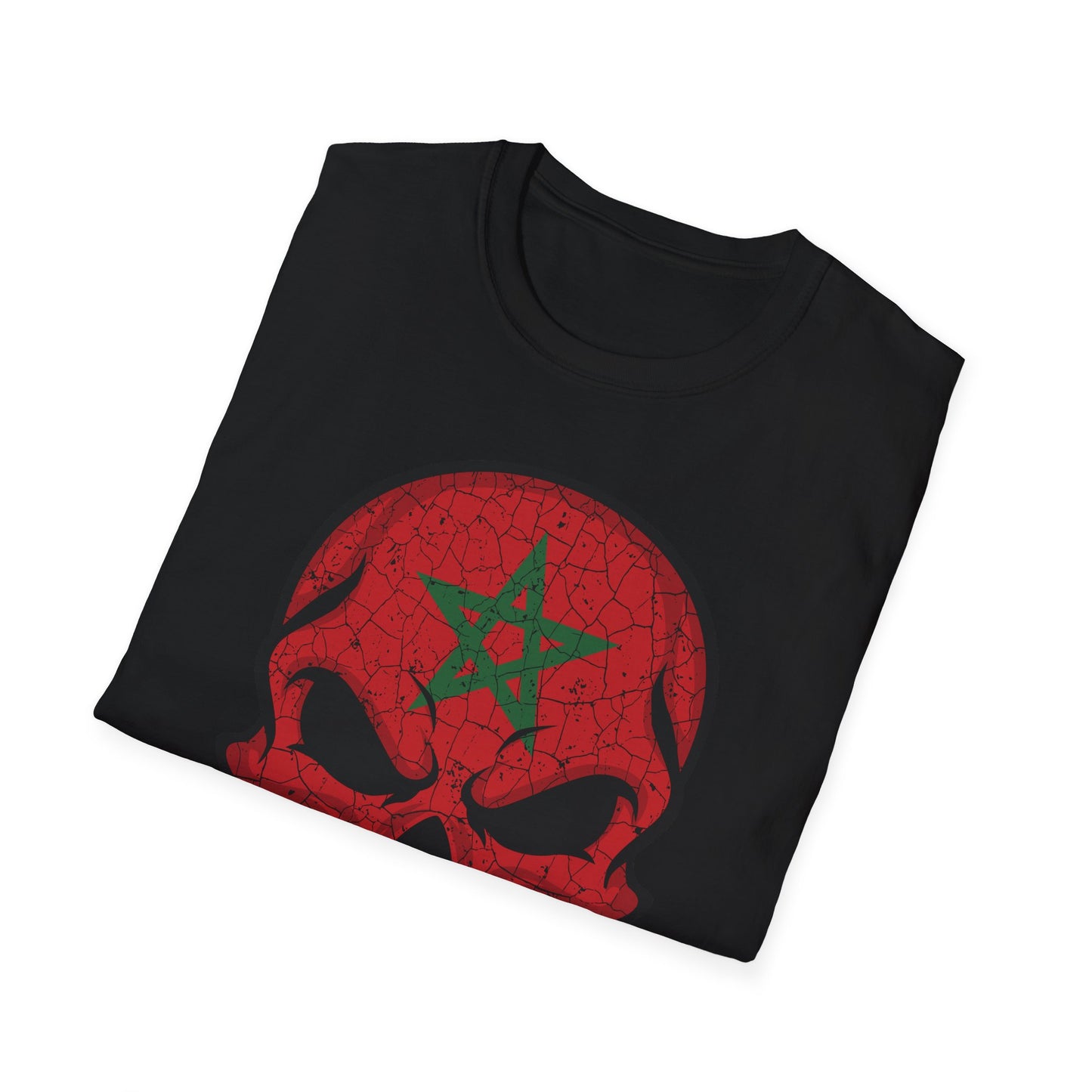 Moroccan Skull Graphic Tee, Unisex Softstyle T-Shirt, Edgy Fashion, Halloween Party Wear, Gifts for Him & Her, Rocker Style
