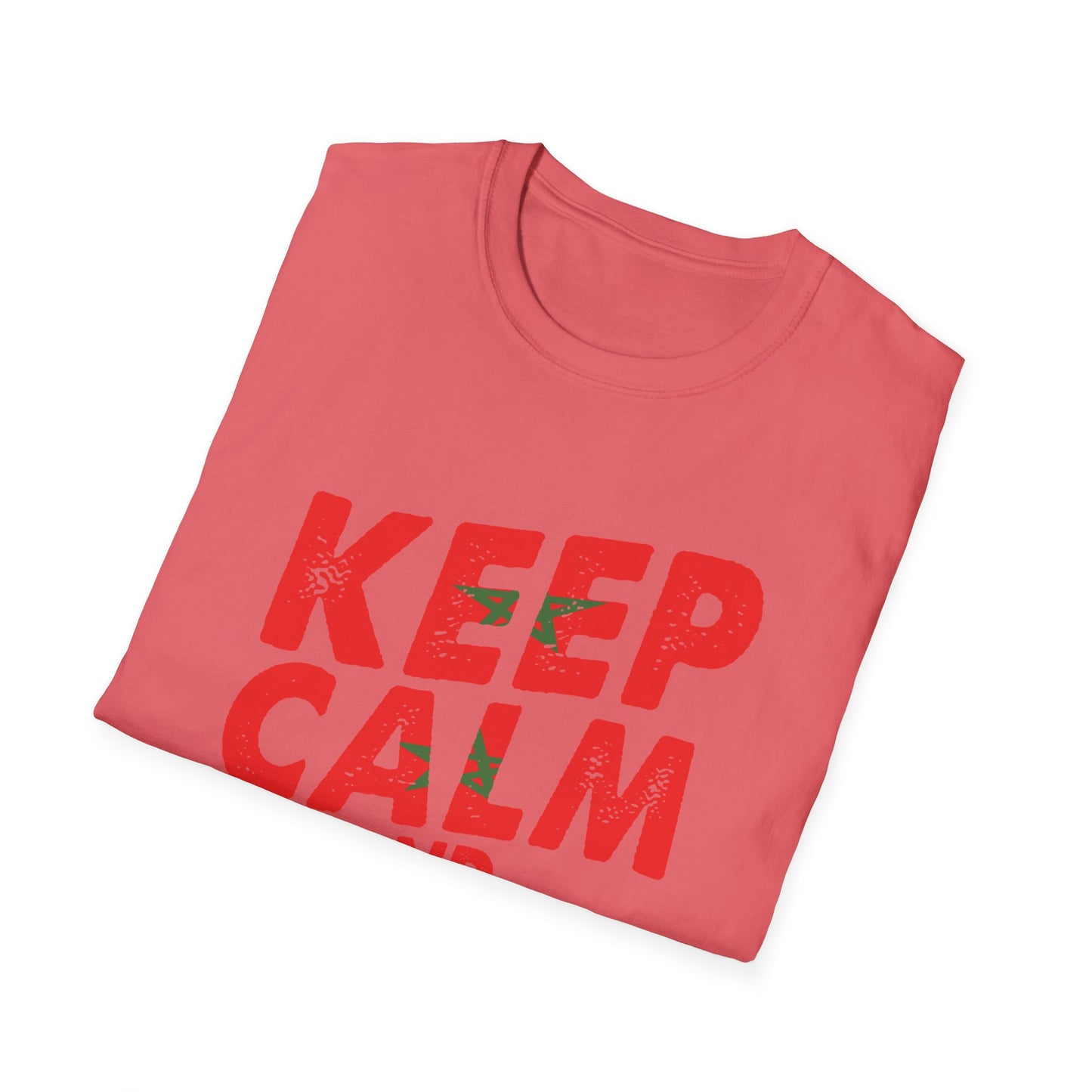Keep Calm and Love Morocco Shirt, Unisex Softstyle T-Shirt, Gift for Travelers, Casual Wear, Souvenir, Ethnic Pride Wear