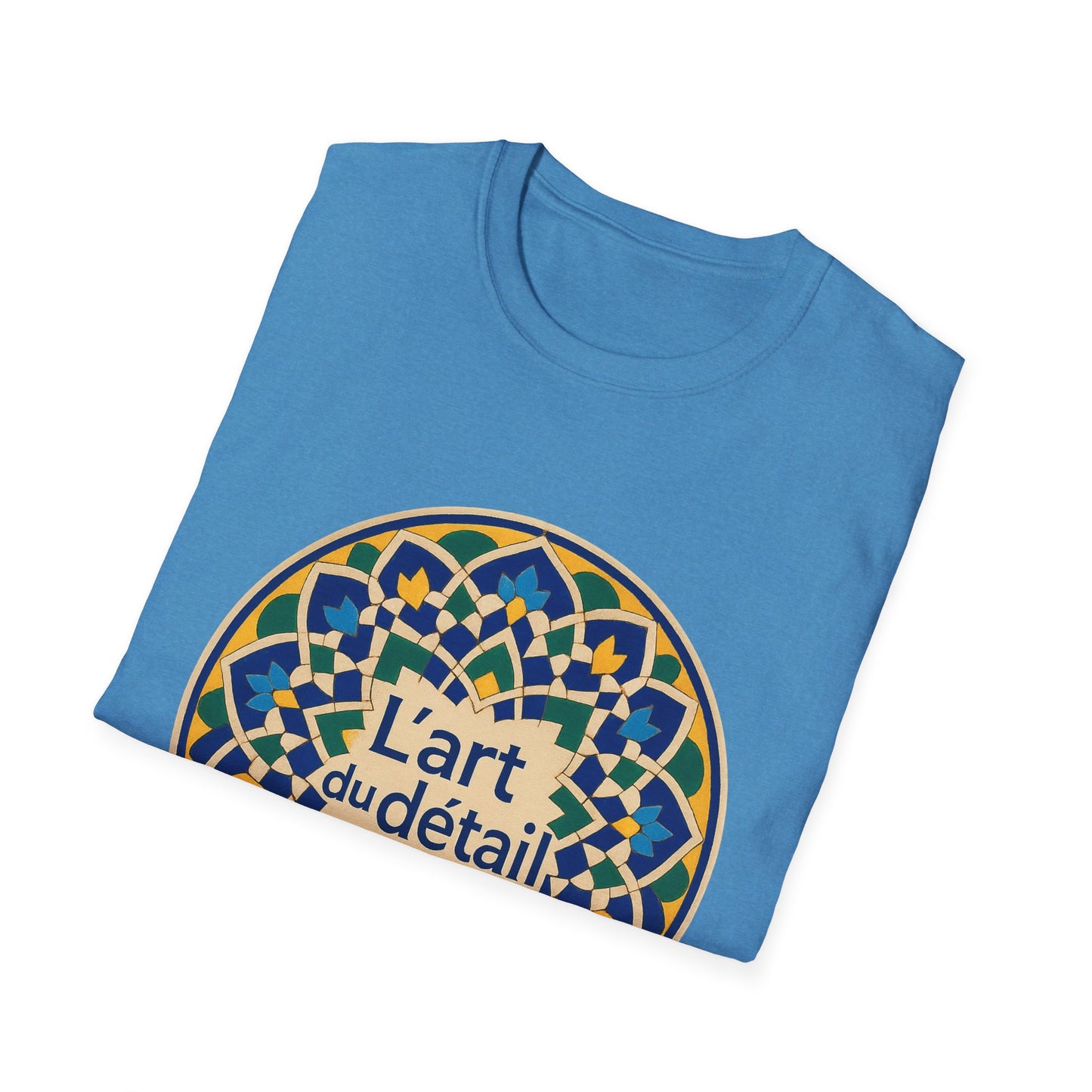 Artistic Detail Unisex T-Shirt, Mandala Tee, Boho Style Shirt, Relaxed Fit Top, Gift for Art Lovers, Casual Wear