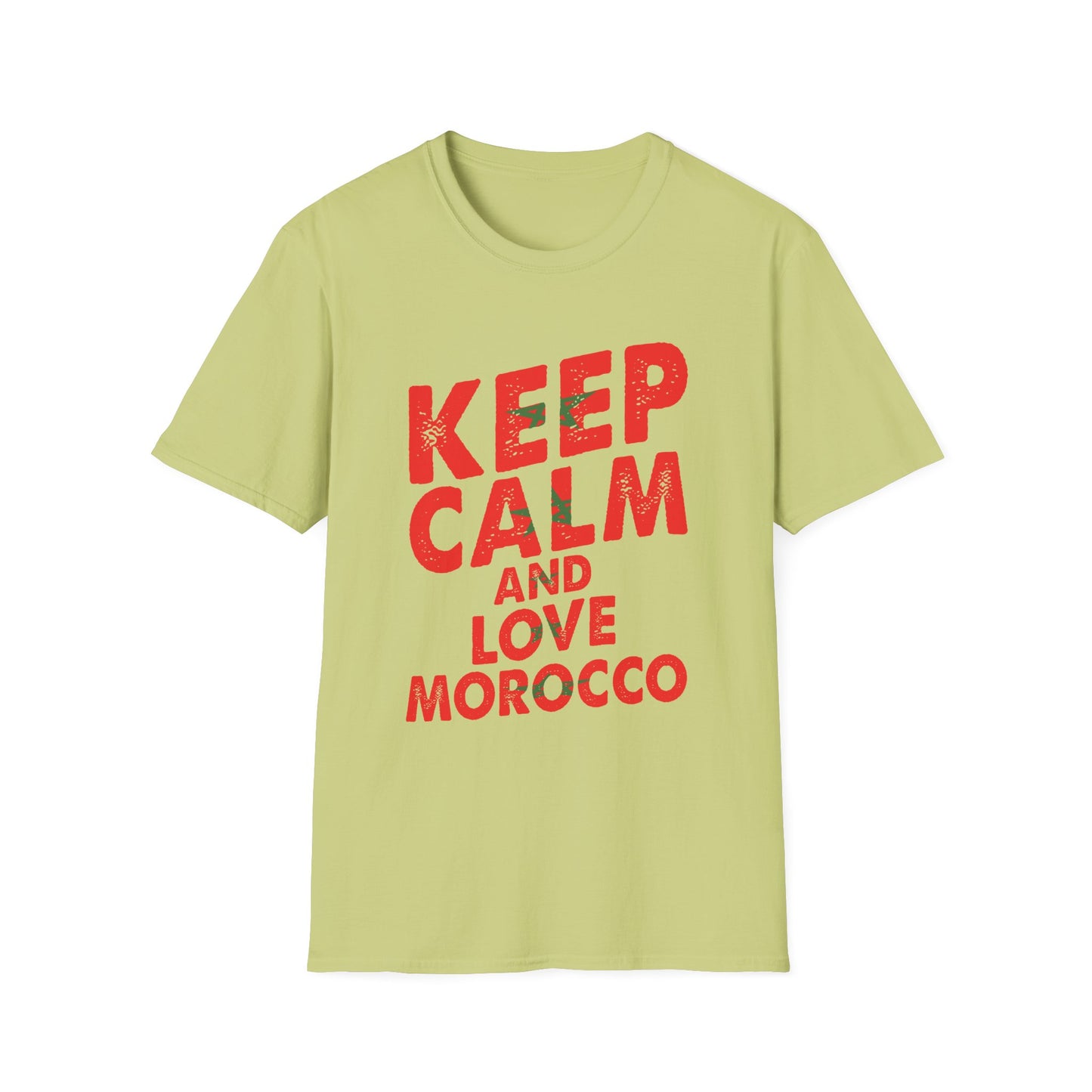 Keep Calm and Love Morocco Shirt, Unisex Softstyle T-Shirt, Gift for Travelers, Casual Wear, Souvenir, Ethnic Pride Wear