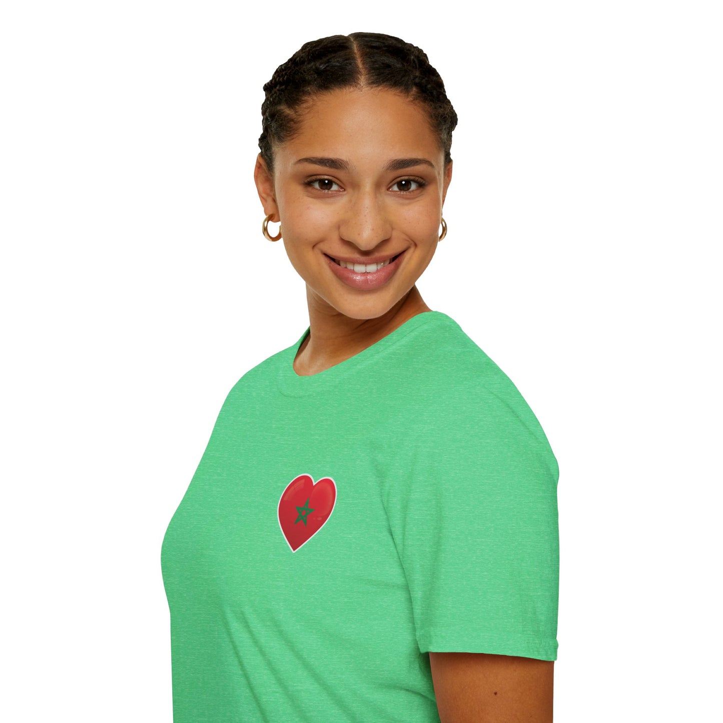 Heart Design Unisex Softstyle T-Shirt, Cute Gift for Couples, Valentine's Day, Casual Wear, Love Theme, Soft Cotton Tee