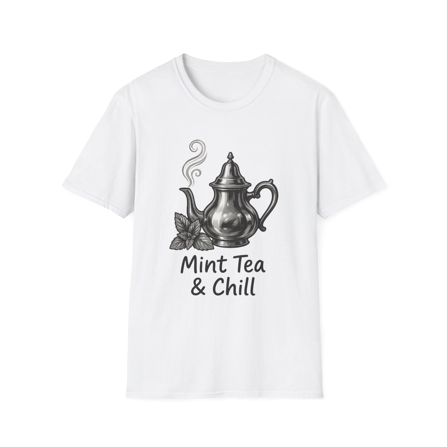 Mint Tea & Chill Unisex T-Shirt, Cozy Tee, Perfect Gift for Tea Lovers, Casual Wear, Relaxation